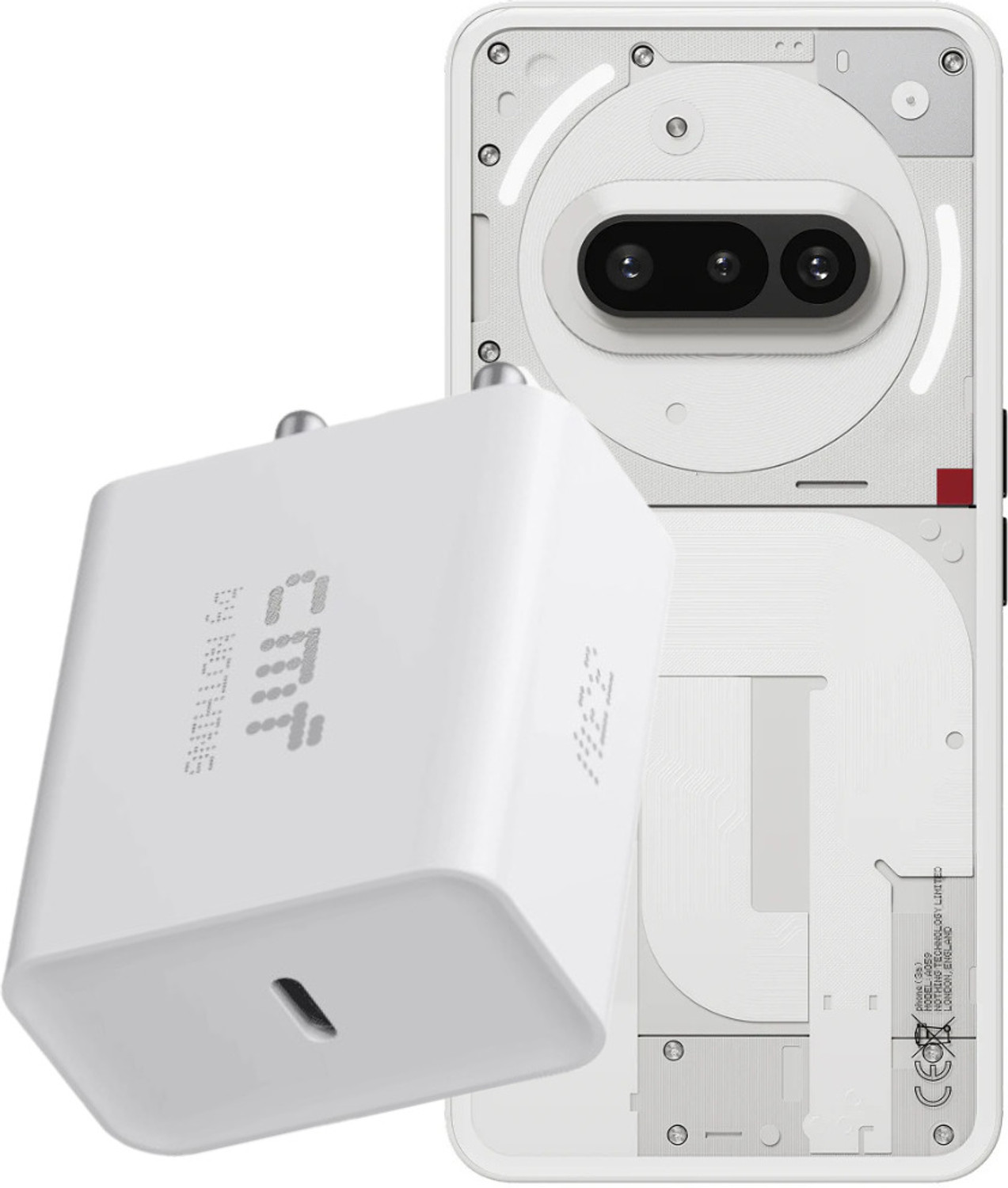 Image of CMF by Nothing 33 W Quick Charge 3 A Wall Charger for Mobile (White)
