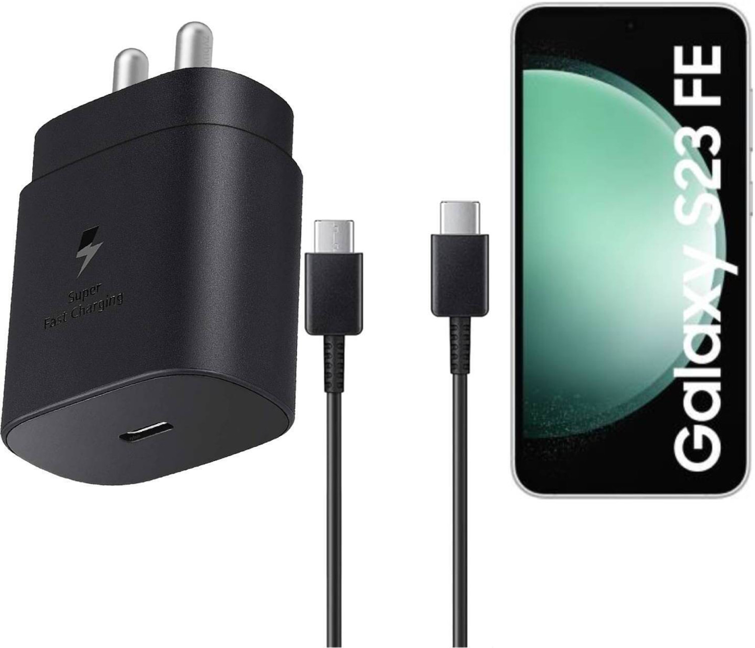 Image of UXE 45 W PD 5 A Wall Charger for Mobile (Compatible with S24 5G Charger, Black)