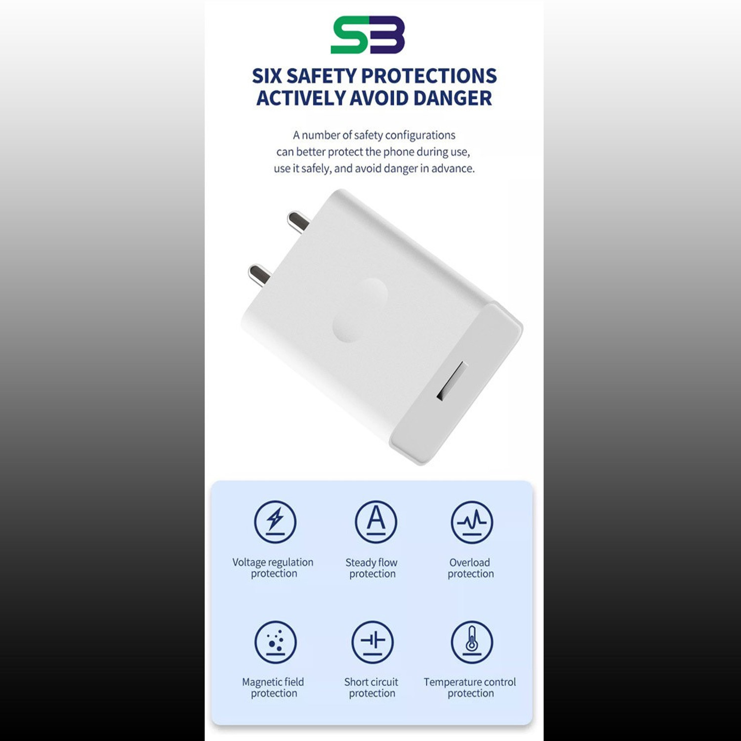 Image of shopbucket 33 W Qualcomm 3.0 4 A Wall Charger for Mobile with Detachable Cable