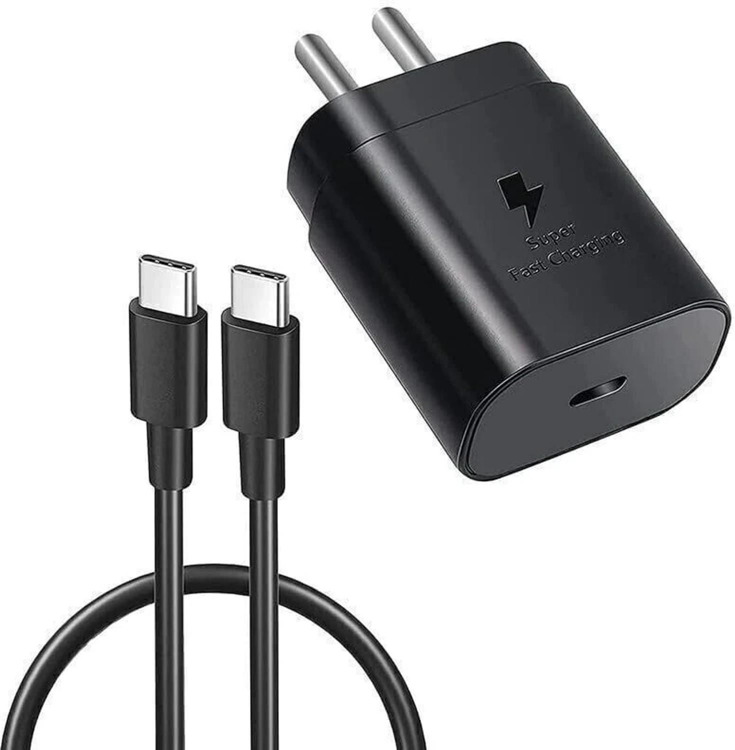 Image of UXE 45 W PD 5 A Wall Charger for Mobile (Compatible with S24 5G Charger, Black)