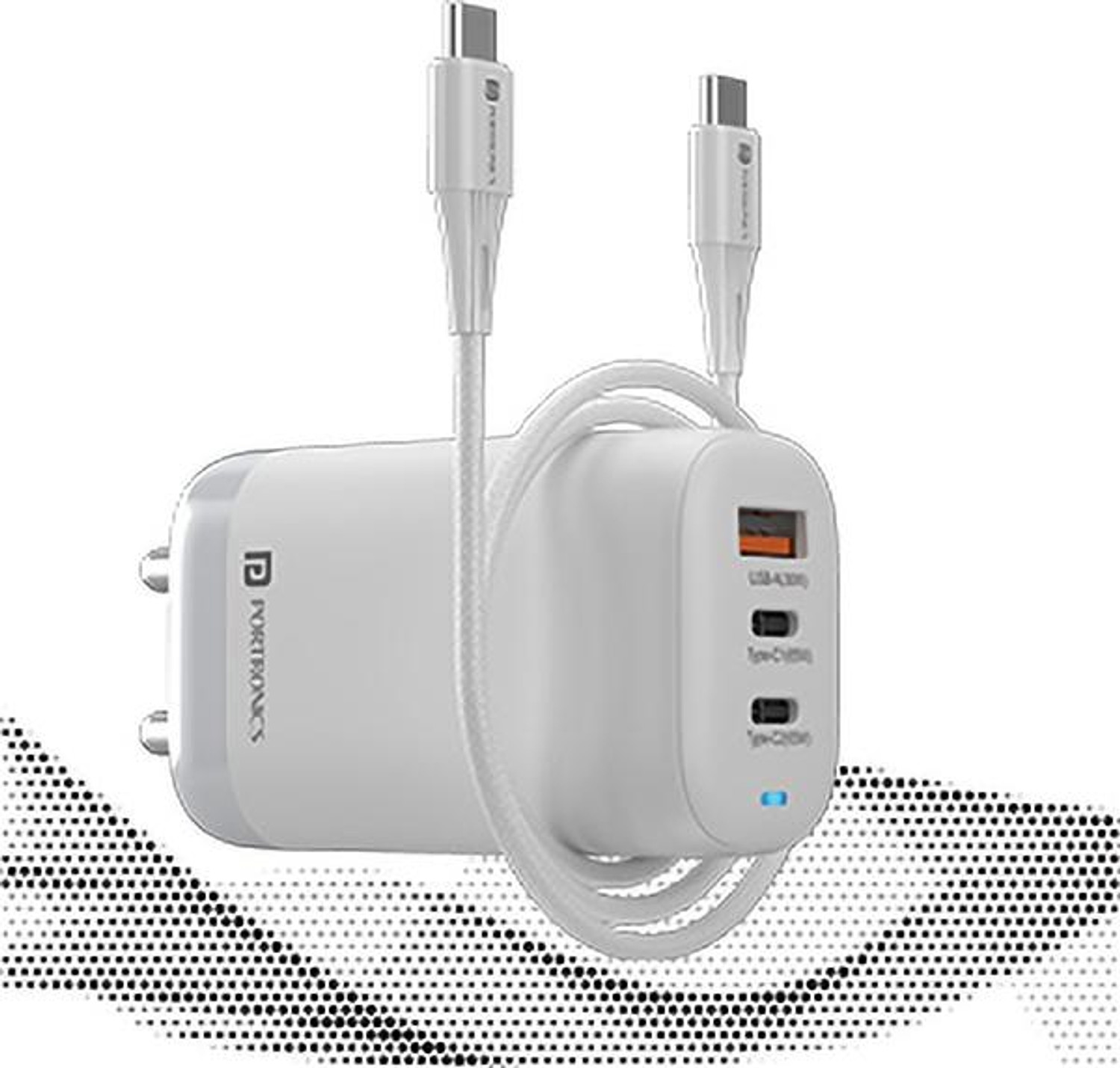 Image of Portronics 65 W Quick Charge 3 A Wall Charger for Mobile