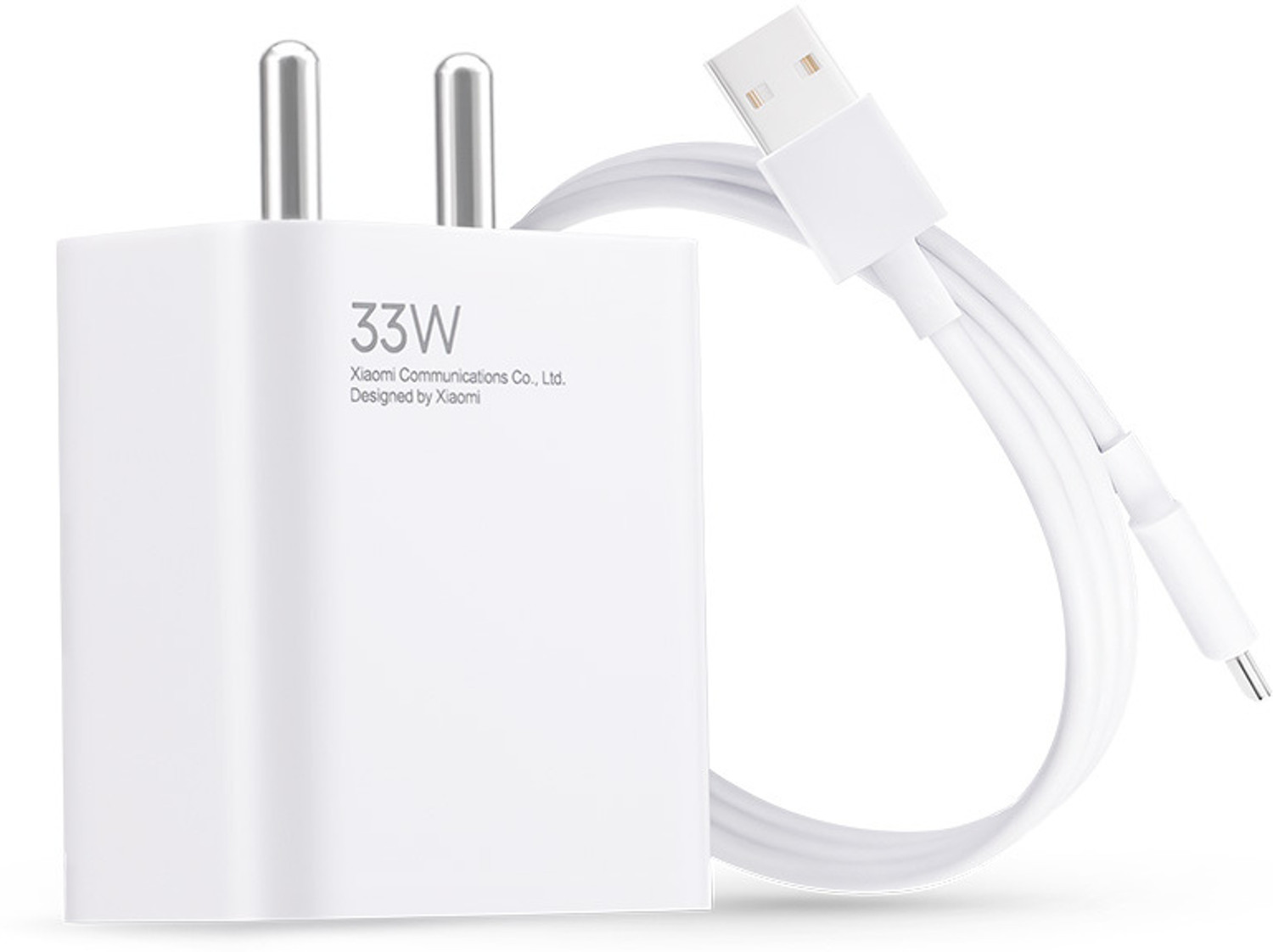 Mi 30790 33 W 3 A Mobile Charger with Detachable Cable  (White)
