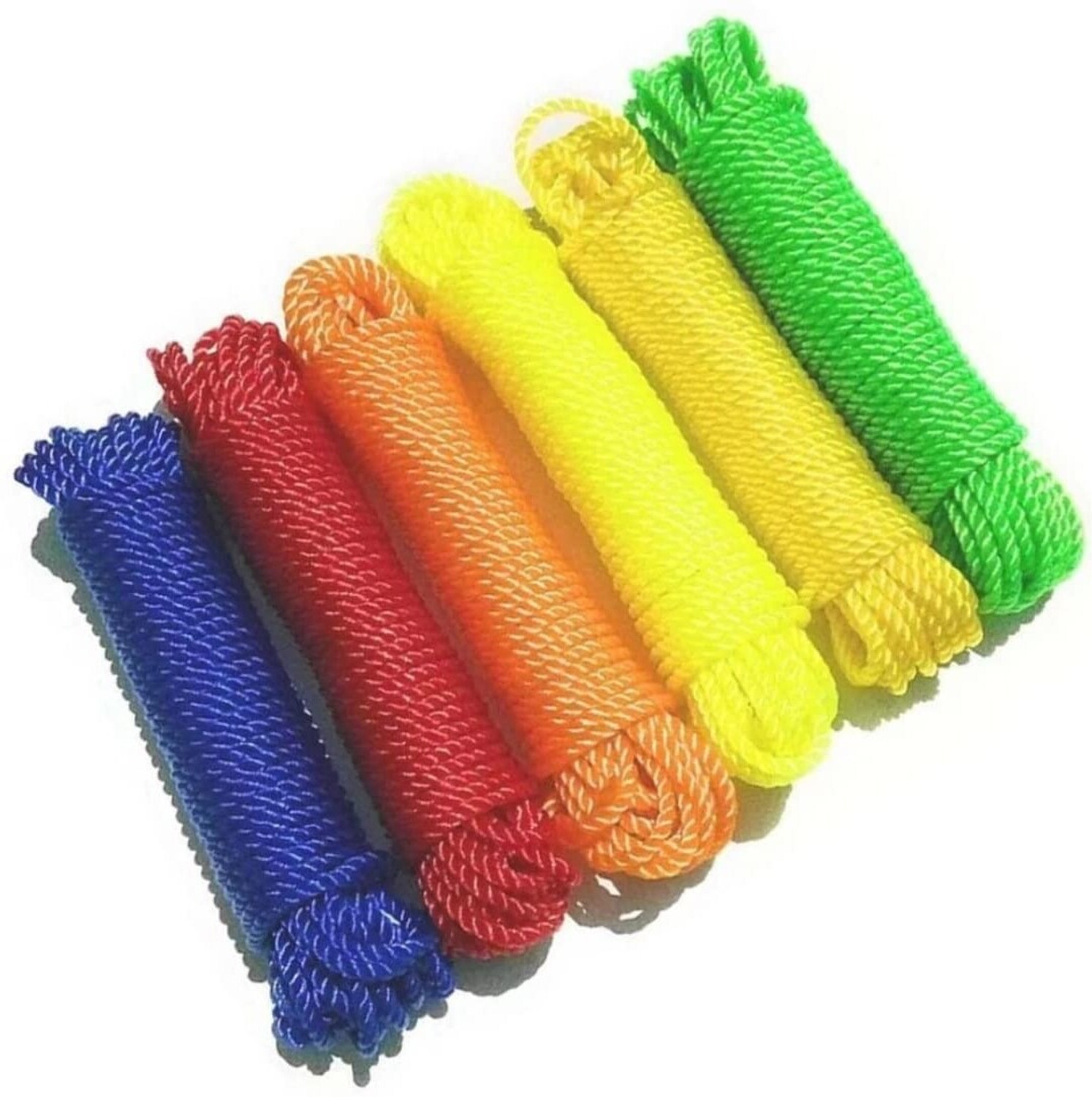 Image of UNITYSALES Multicolor Nylon Rope for Cloth Hanging {Set of 5 PCS Of 5 meter} Multicolor Battle Rope