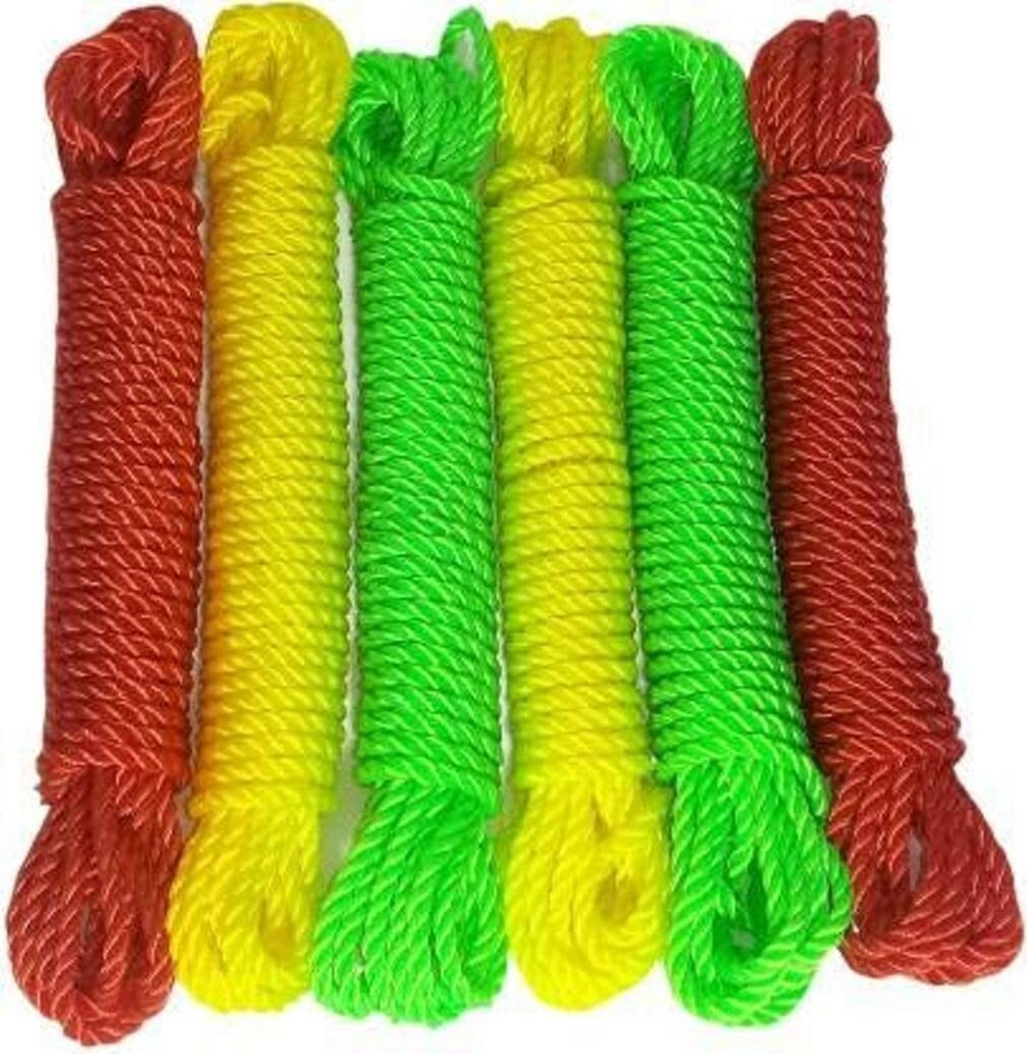 Image of UNITYSALES Multicolor Nylon Rope for Cloth Hanging {Set of 5 PCS Of 5 meter} Multicolor Battle Rope