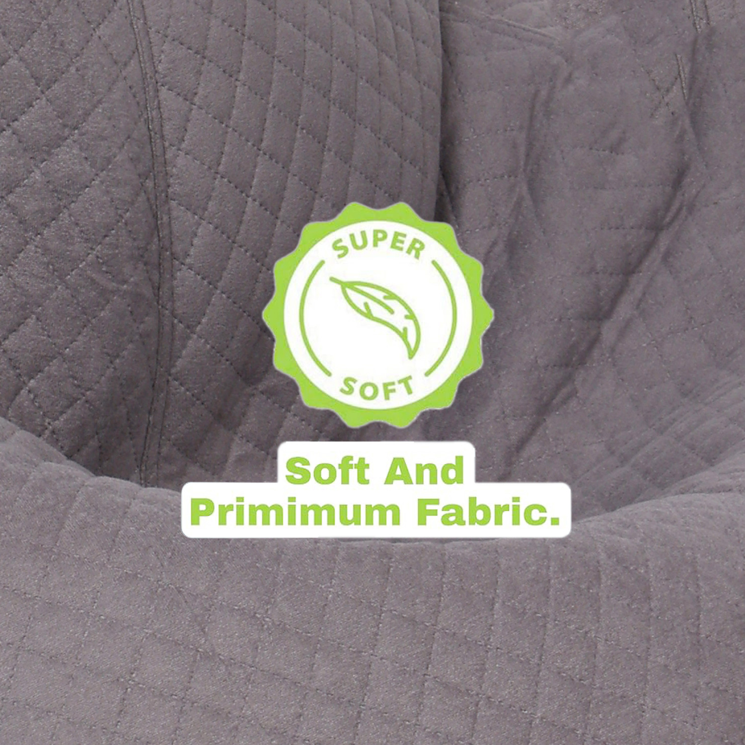 Image of Coaster Shine 4XL Tear Drop Bean Bag Cover (Without Beans) (Grey)
