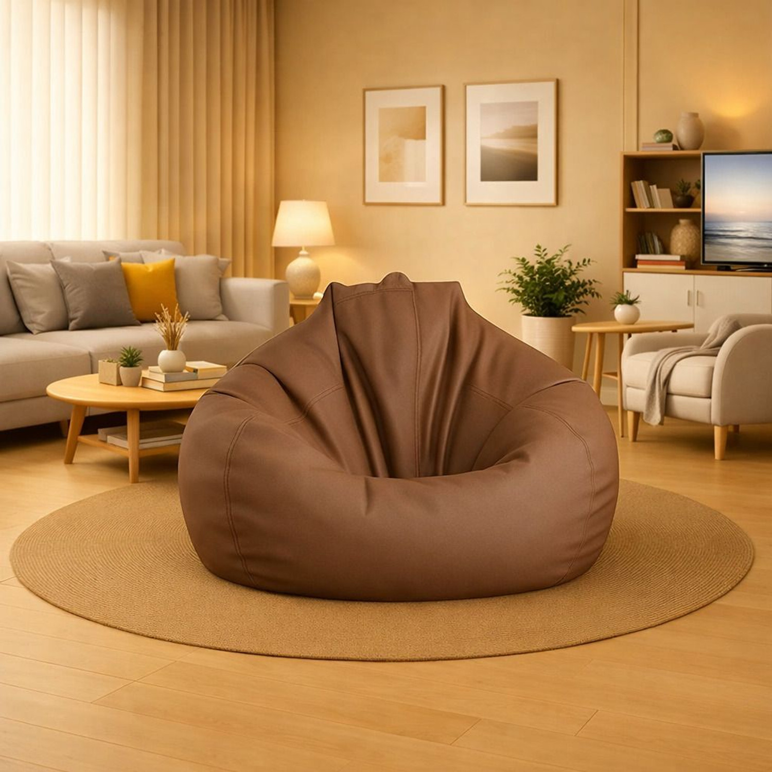 Image of Coaster Shine 4XL Tear Drop Bean Bag Cover (Without Beans) (Grey)