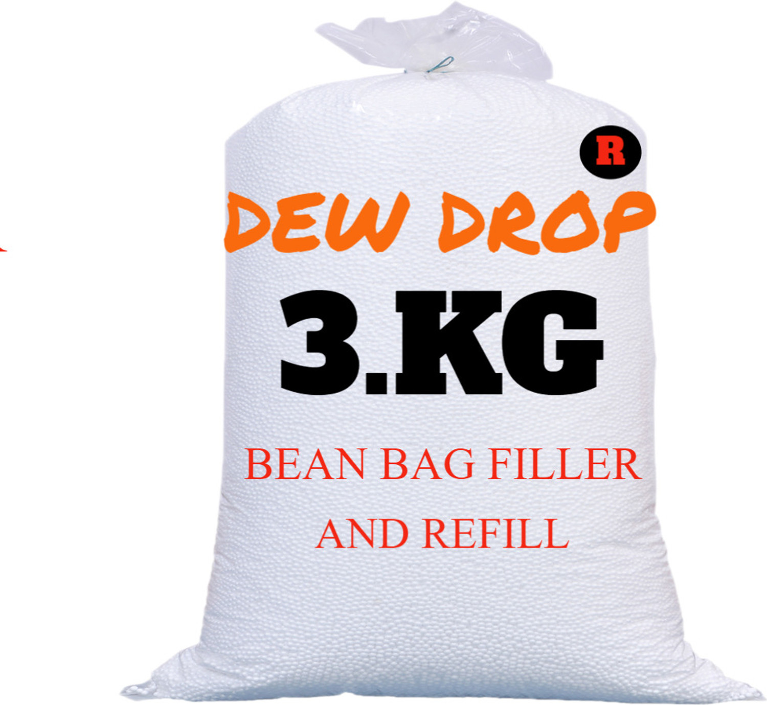 Image of Beanskart Premium Quality Beans 3 kgs Bean Bag Filler (Virgin)