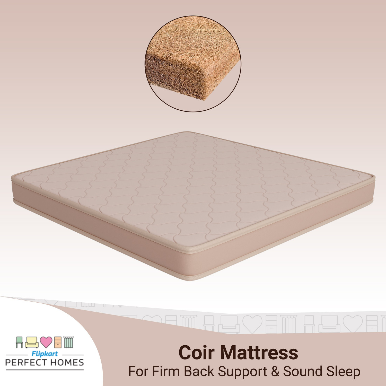 Image of Flipkart Perfect Homes Pherebus 5 inch Single Coir Mattress