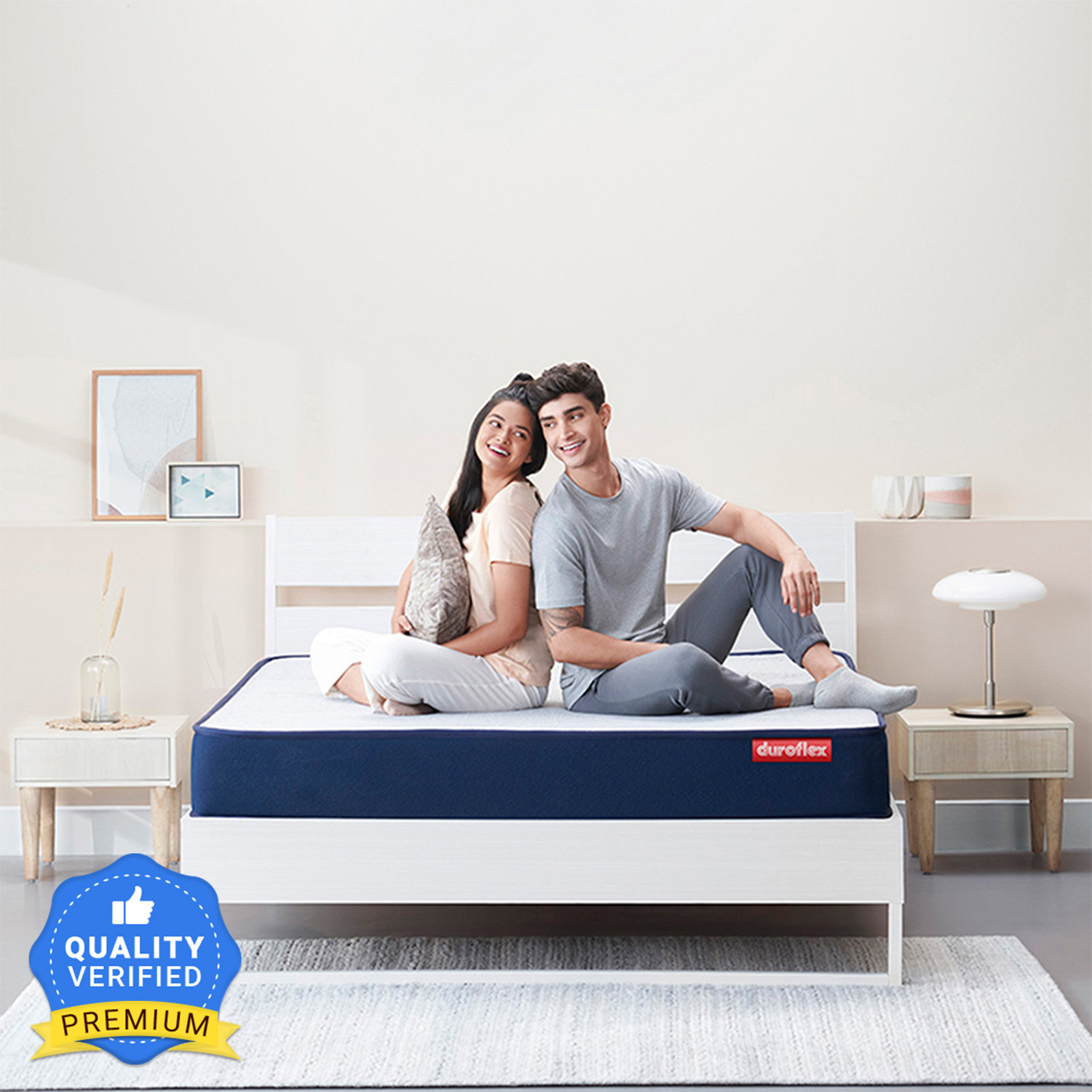Image of Duroflex Livein Duropedic with Doctor Recommended 5 Zone Orthopedic Support Layer 8 inch Single High Resilience (HR) Foam Mattress