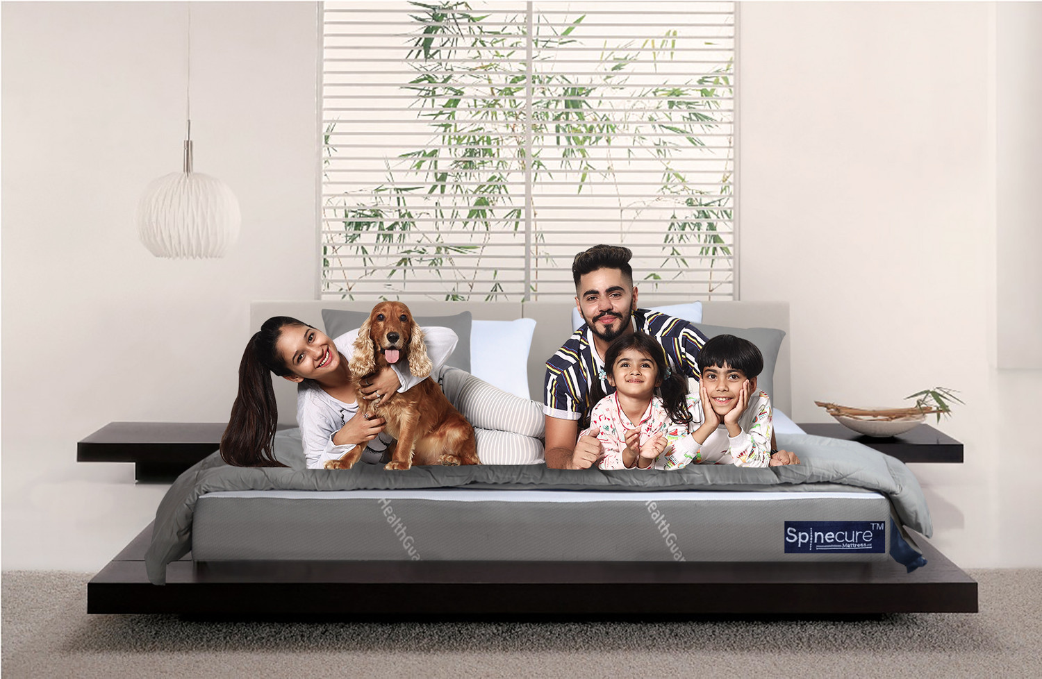 Image of Spinecure Orthopedic Memory Foam Mattress 5 inch Queen High Resilience (HR) Foam Mattress