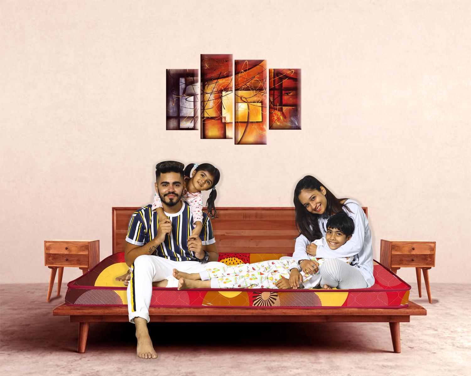 Image of spinecure mattress Spinecure OrthoX 4 inch Queen Bed Size Mattress, Firm (75 x 60 x 4 Inches) 4 inch Queen EPE Foam Mattress