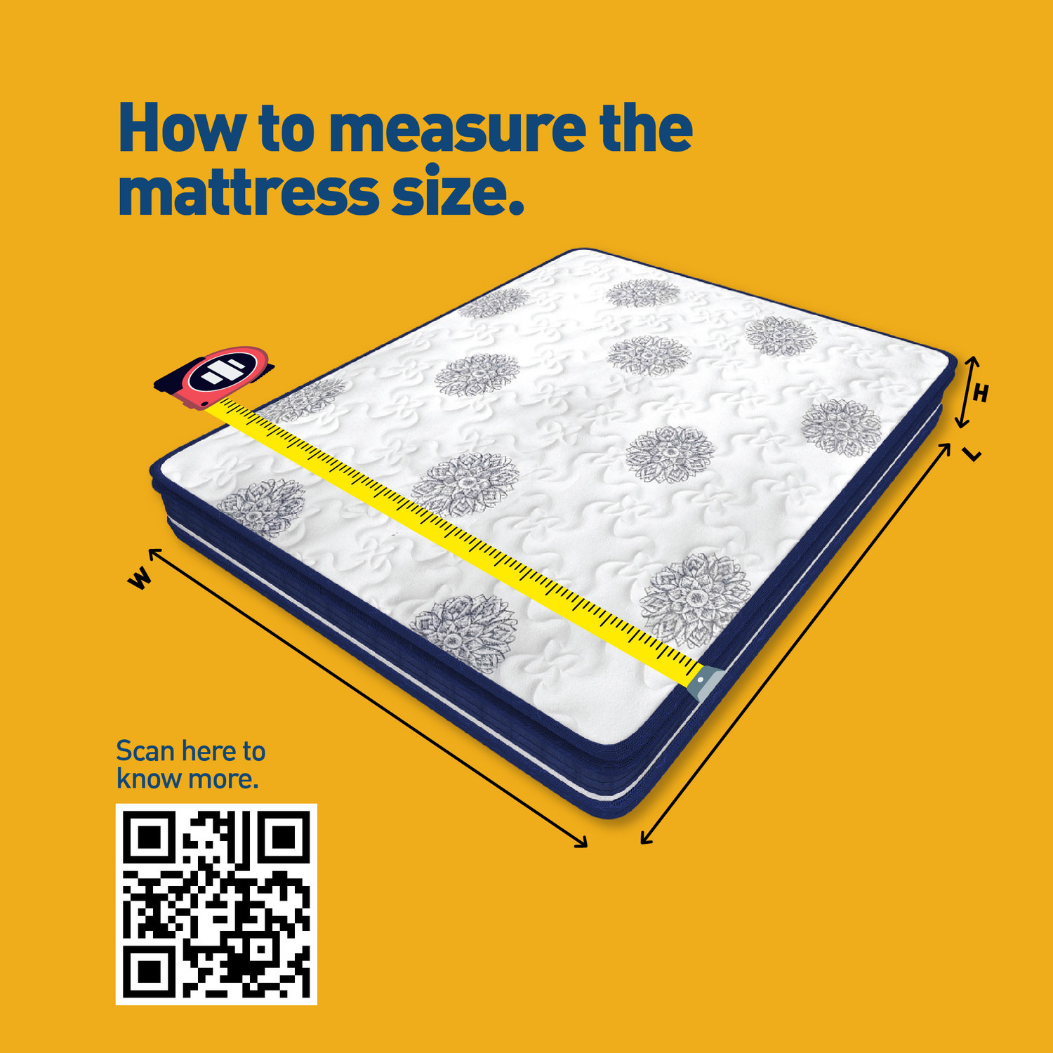 Image of Centuary Ortho-Sleepables, Memory Foam, Medium firm support 6 inch Single High Resilience (HR) Foam Mattress
