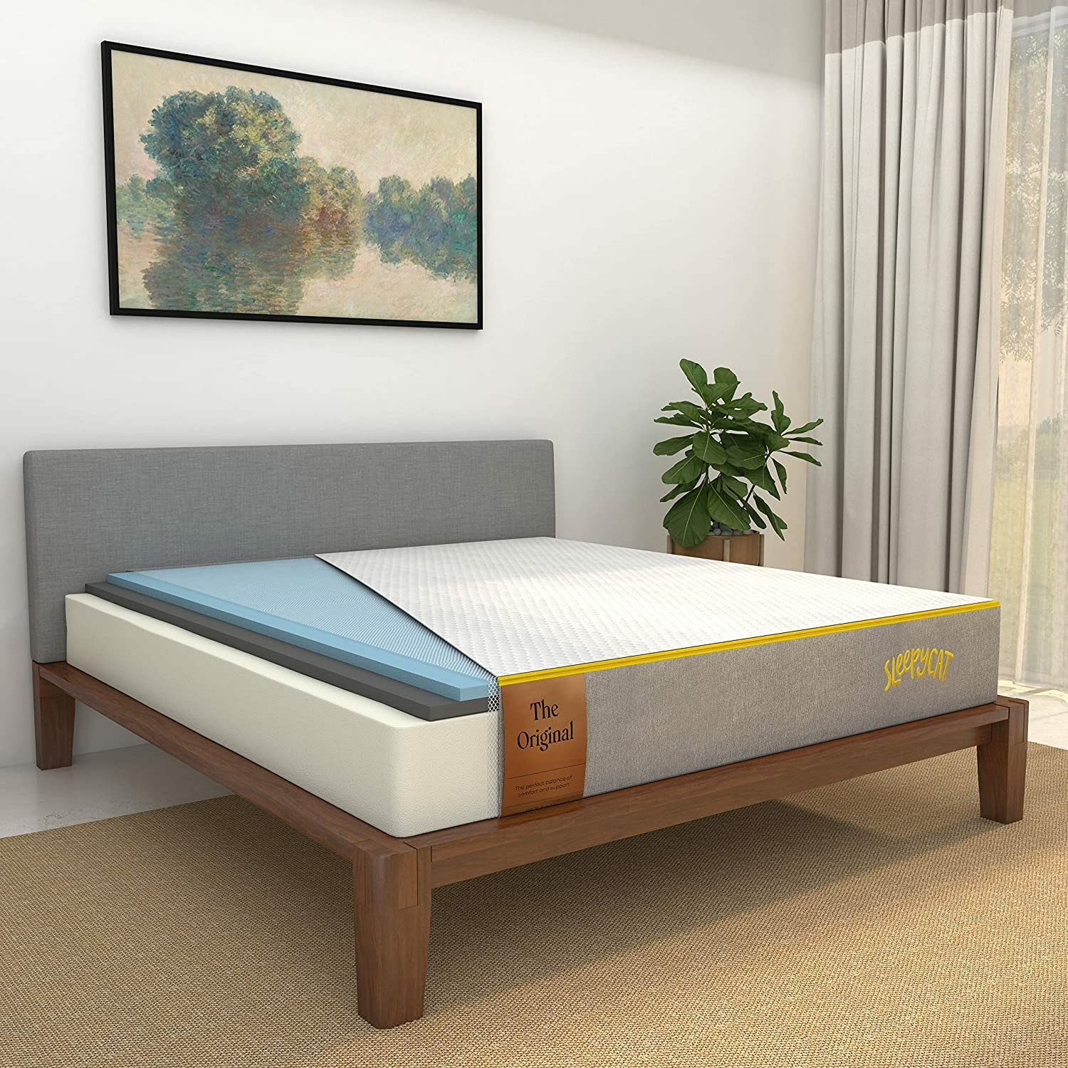 Image of SleepyCat Original Ortho with AirGen Memory Foam 6 inch Double High Density (HD) Foam Mattress