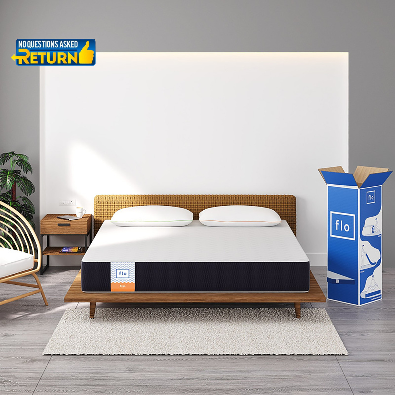 Image of FLO Ergo 6 inch King PU Foam Mattress