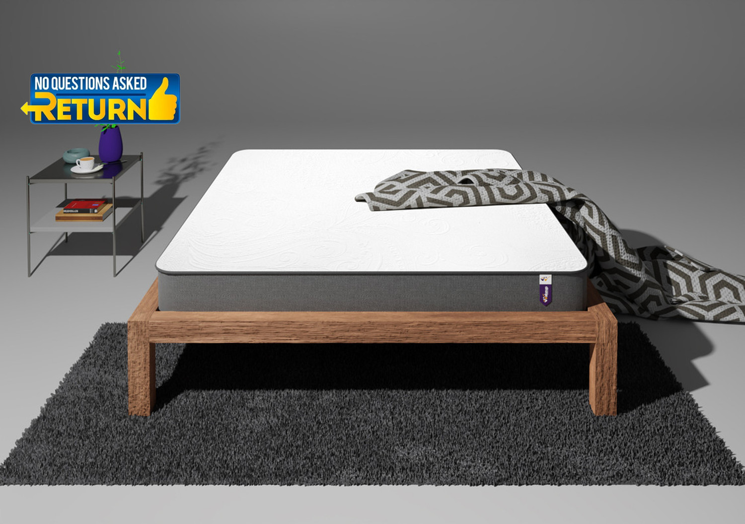 Image of Wakeup India Imperious Mattress | Spine Align Orthopedic 8 inch Single PU Foam Mattress