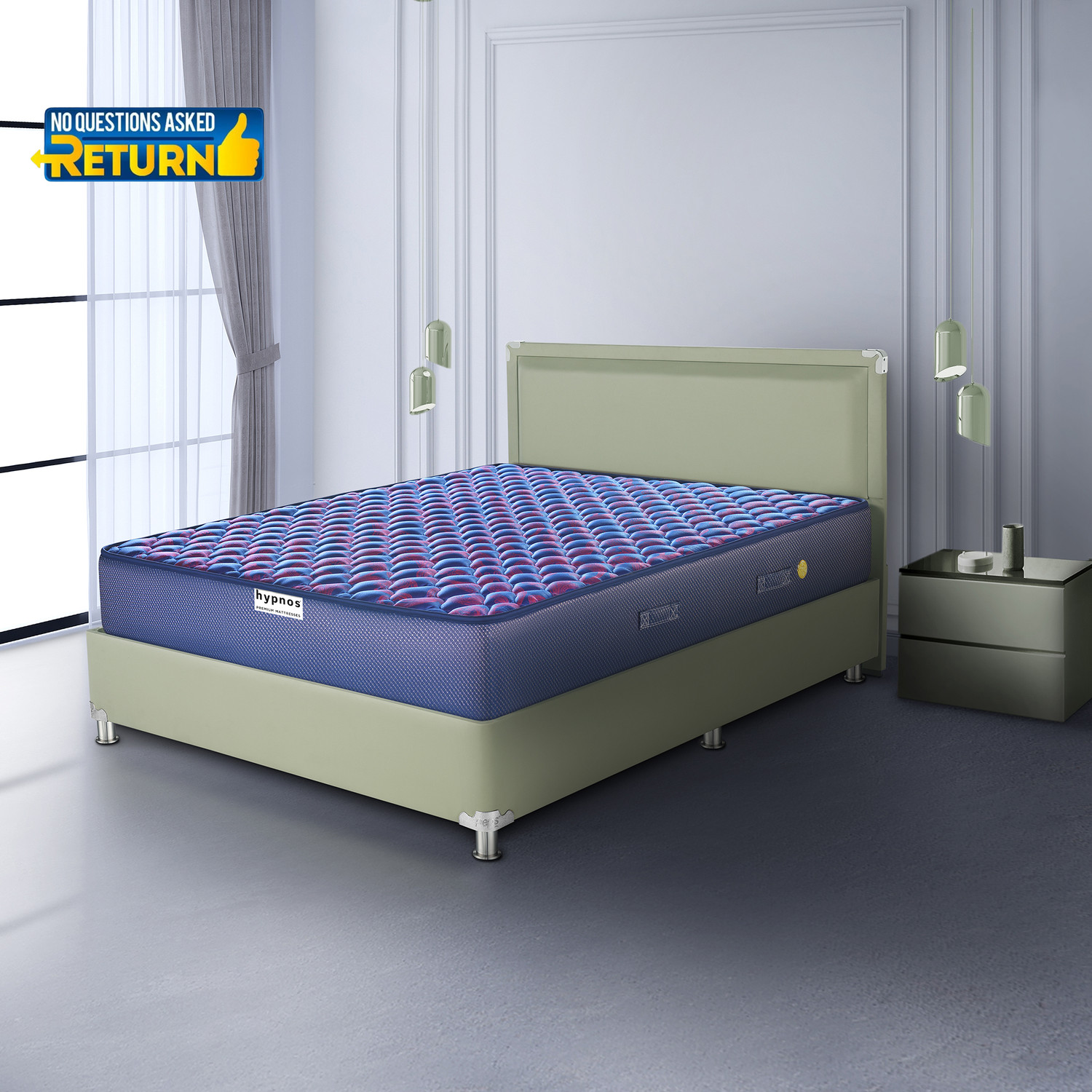 Image of Hypnos Caspio Orthopedic High Resillence PU Foam, Medium Soft, Even Weight Distribution 6 inch Single Bonnell Spring Mattress