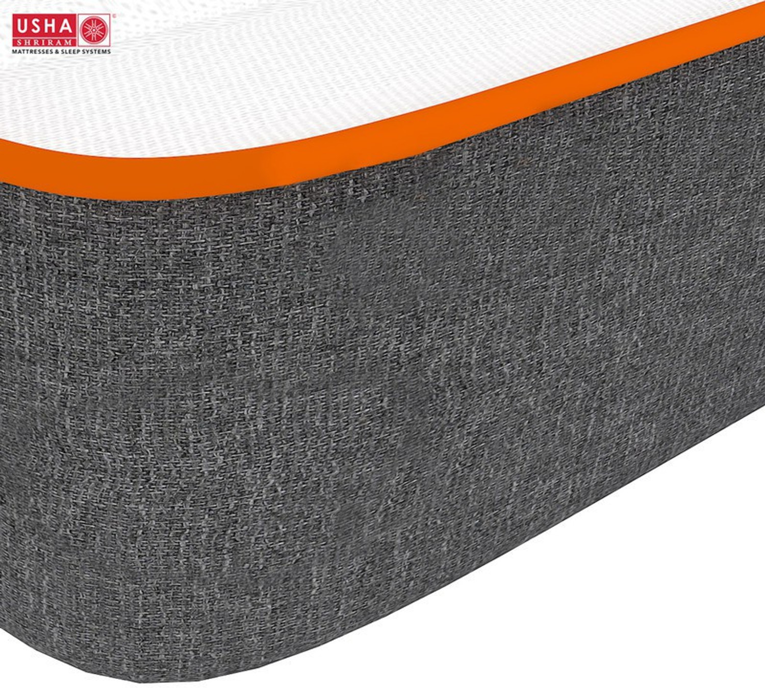 Image of USHA SHRIRAM 7-Zone Dual-Hard and Soft 4 inch Single High Resilience (HR) Foam Mattress