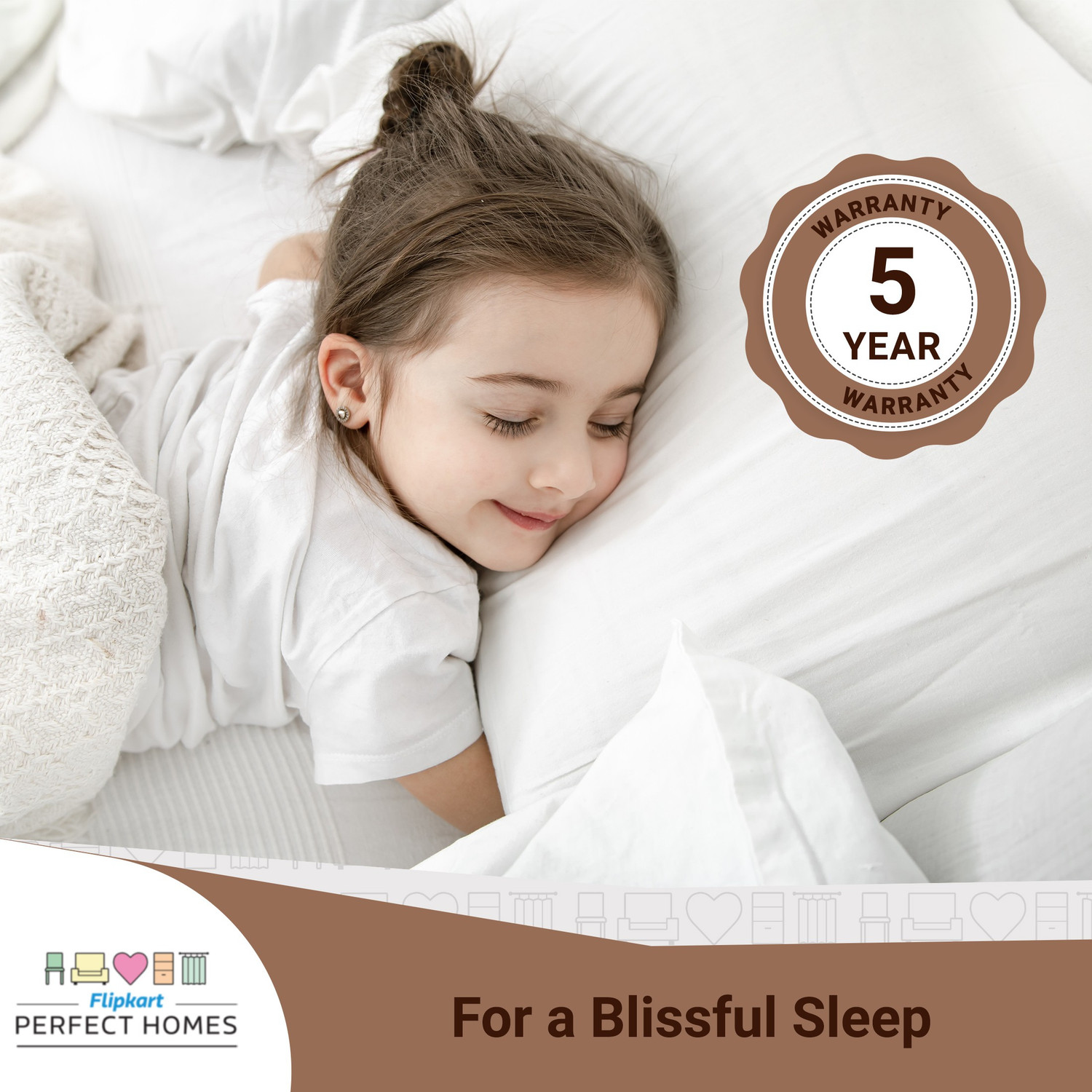 Image of Flipkart Perfect Homes Iris Orthopedic 10 inch Queen Bonnell Spring Mattress