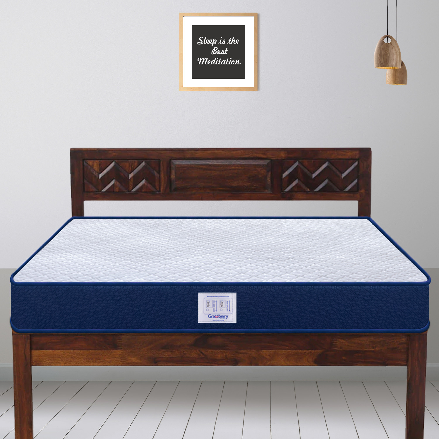 Image of Grassberry Dual Sided Ortho 6 inch Double High Resilience (HR) Foam Mattress