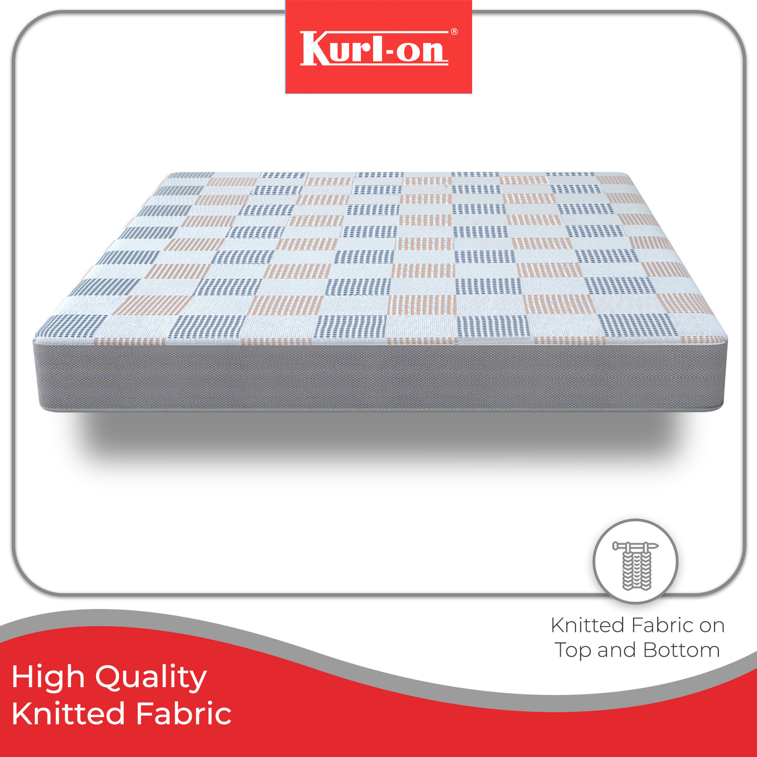 Image of KURLON Orthopedic, Memory Foam, Medium Firm, Back & Spine Support, High Resilence Foam 5 inch King Memory Foam Mattress