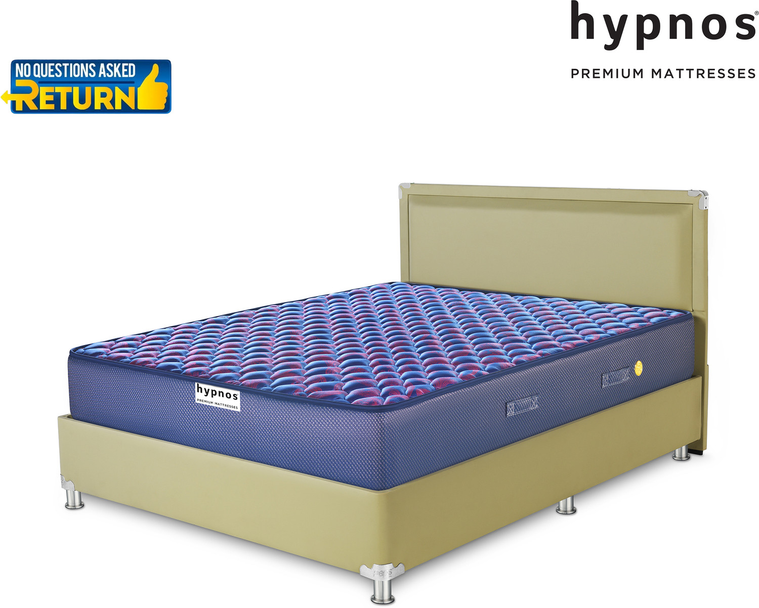 Image of Hypnos Caspio Orthopedic High Resillence PU Foam, Medium Soft, Even Weight Distribution 10 inch King Bonnell Spring Mattress