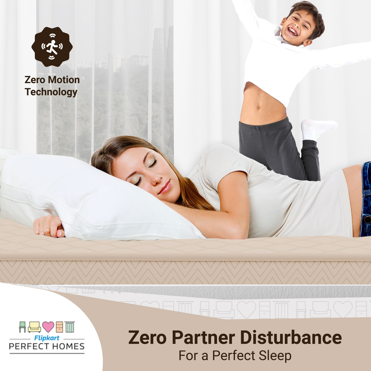 Image of Flipkart Perfect Homes Morpheus 6 inch Single Pocket Spring Mattress