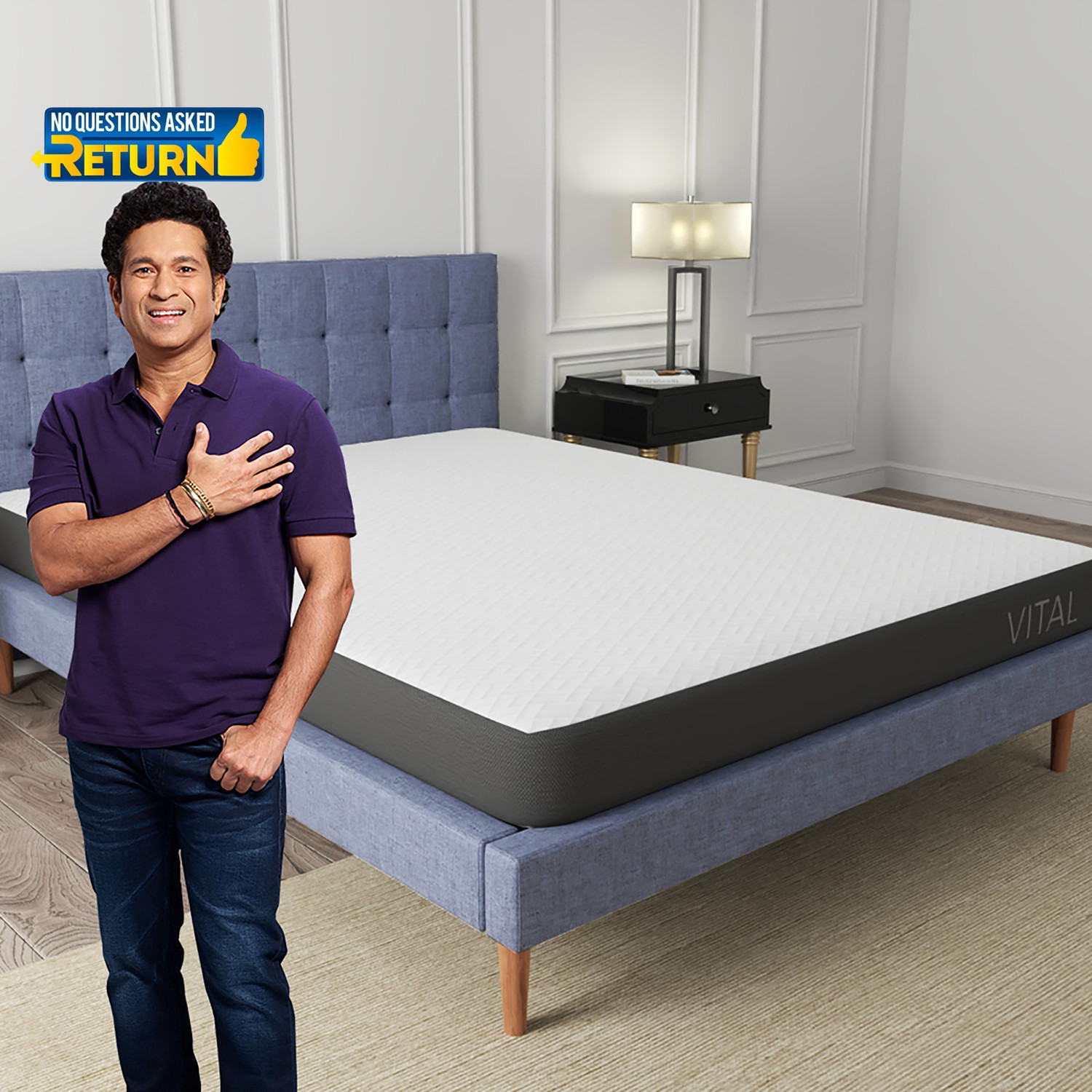 Image of Livpure Smart ORTHO DUOS-X Plus Reversible Dual-Flip Ortho Medium Soft & Firm 2in1 comfort 5 inch Double High Resilience (HR) Foam Mattress