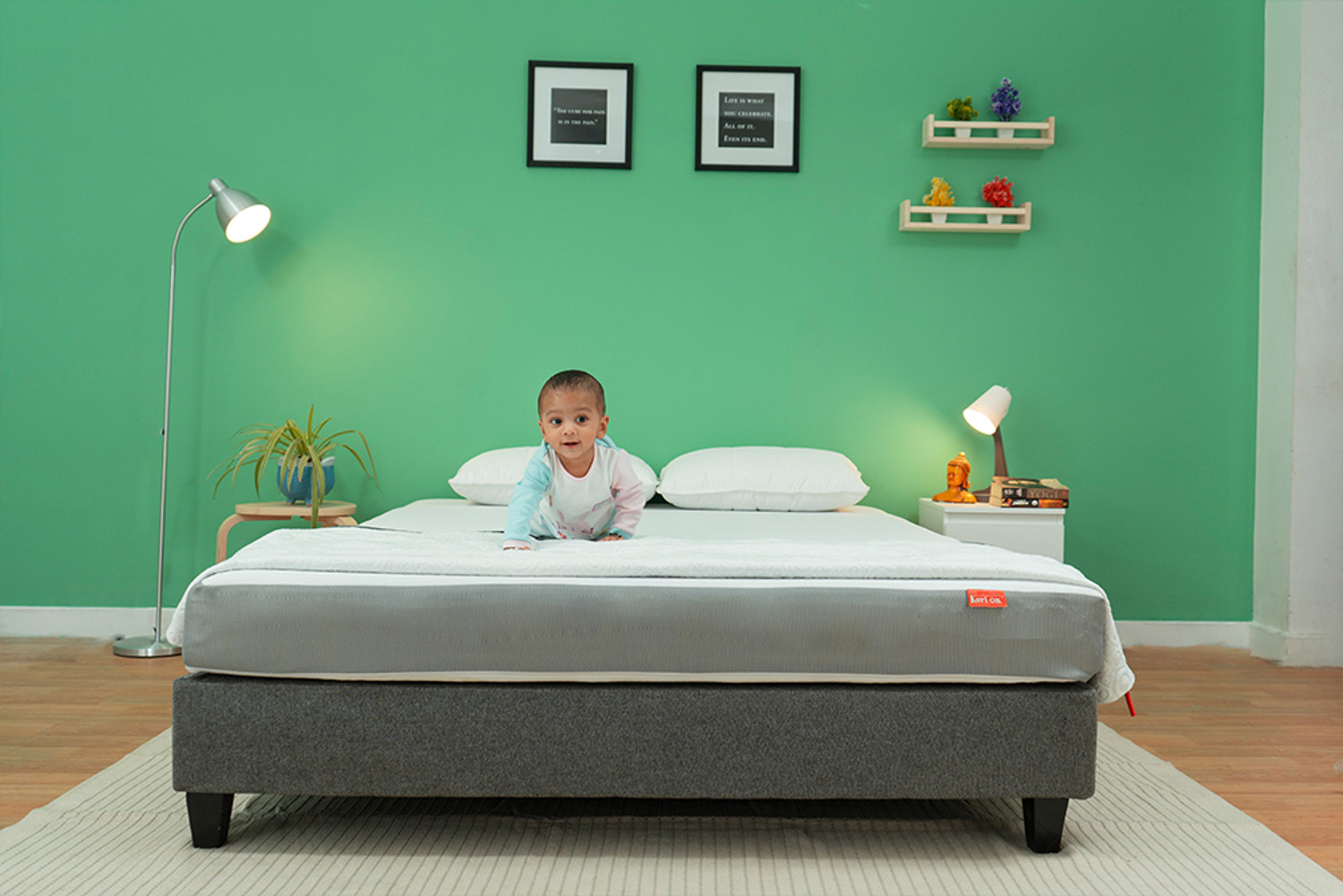 Image of KURLON Ortho, Medium-Firm Support 7 inch Single Memory Foam Mattress