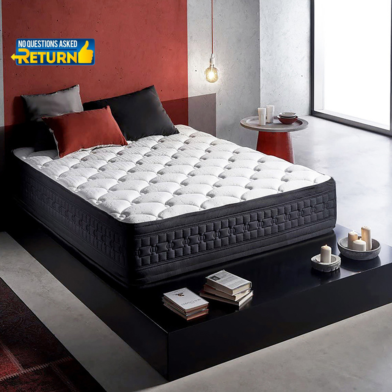 Image of Wakeup India Riserox Luxe Comfort 10 inch Queen Pocket Spring Mattress