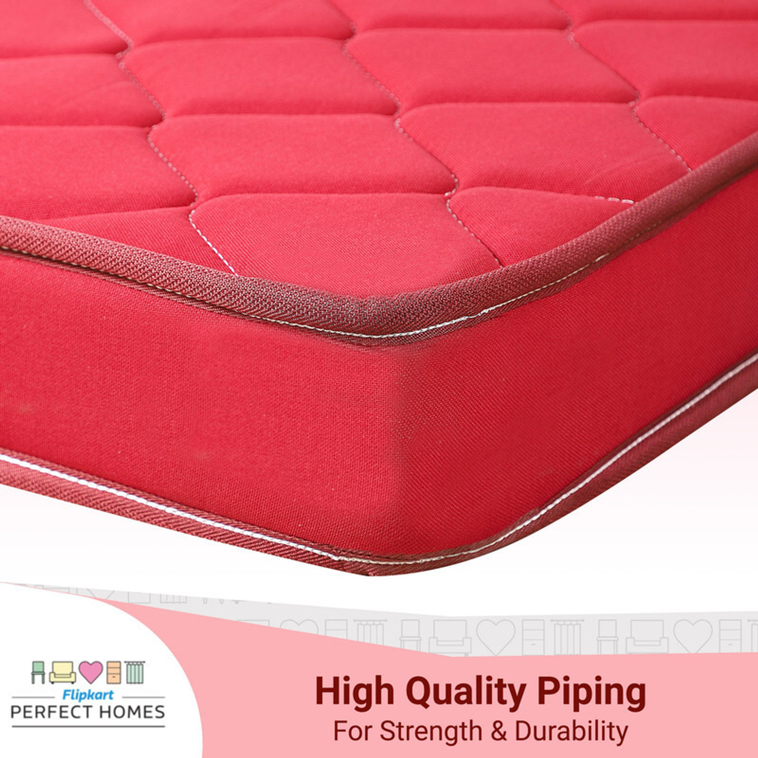 Image of Flipkart Perfect Homes Bliss - Orthopedic 4 inch Single PU Foam Mattress