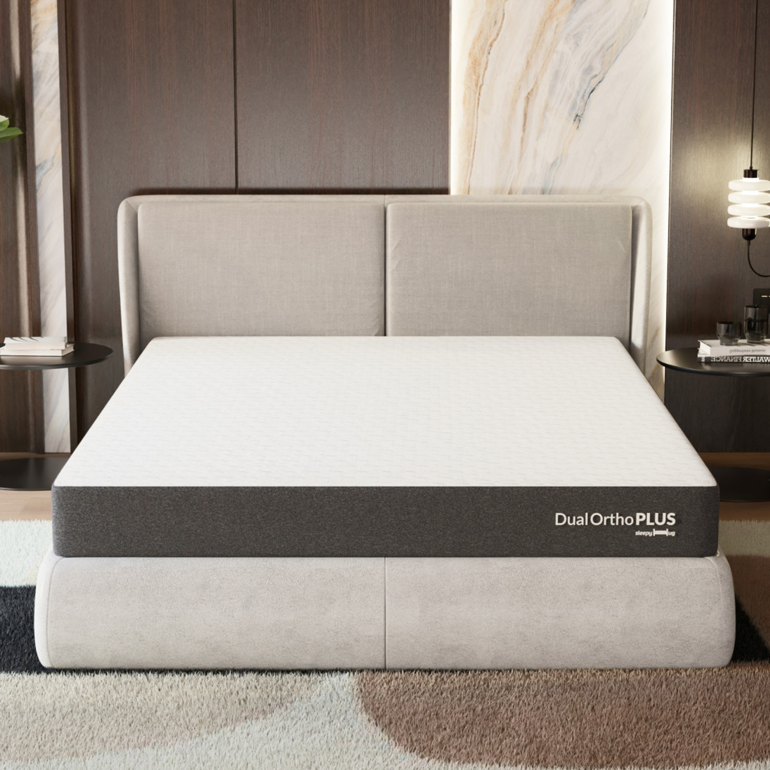Image of KGF Orthopedic Hard & Soft Dual Flip Reversible 4 inch Single High Resilience (HR) Foam Mattress (L x W: 72 inch x 30 inch)