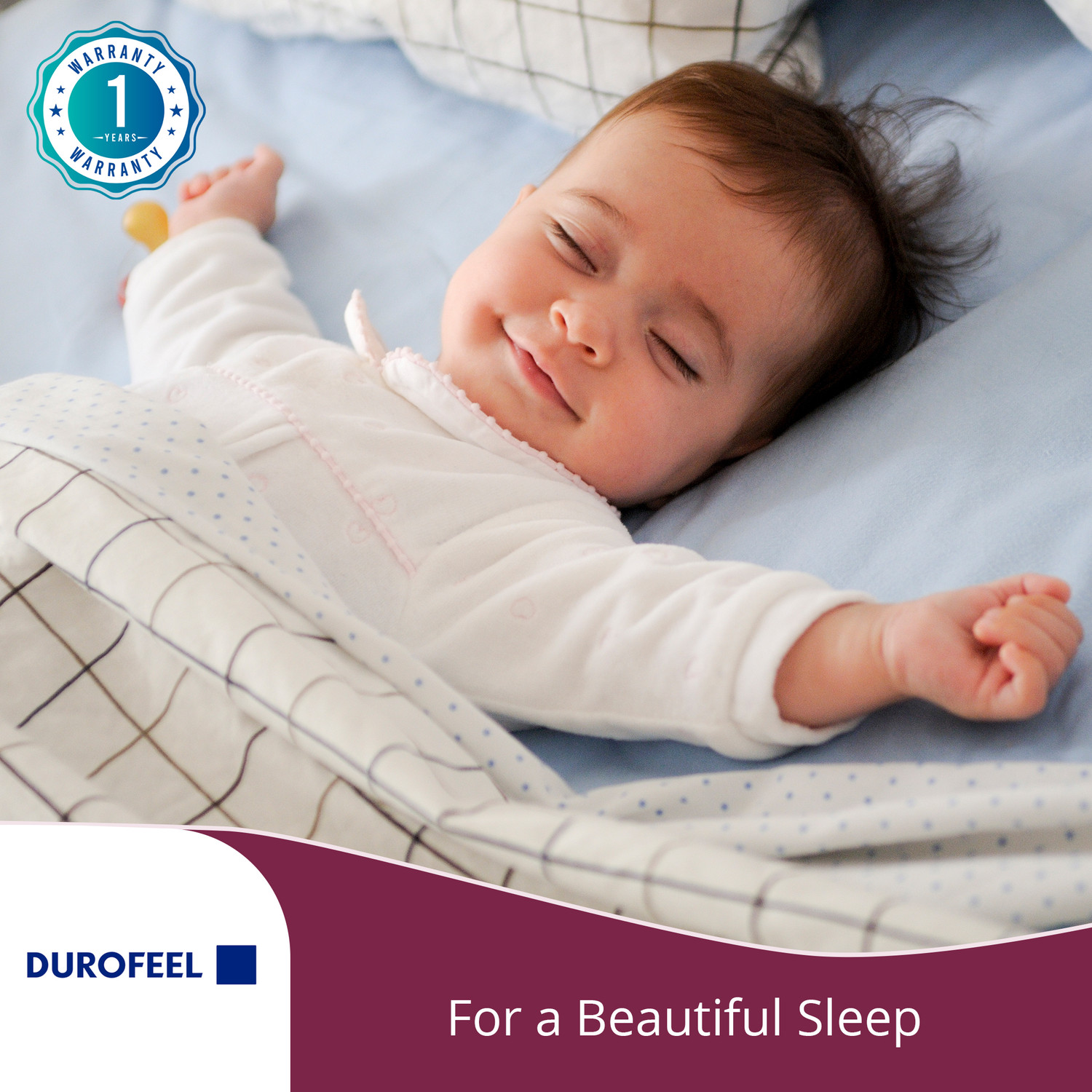Image of DUROFEEL ELITE 6 inch Queen PU Foam Mattress