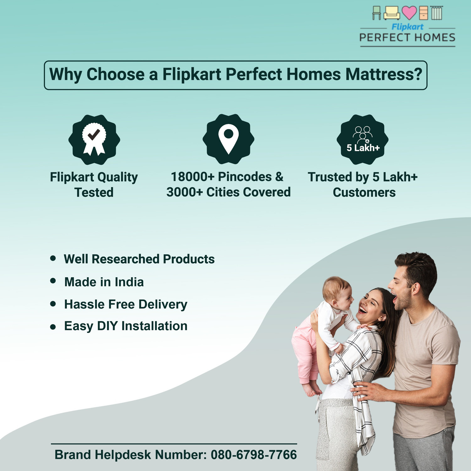 Flipkart Perfect Homes Zeus 5 inch Double PU Foam Mattress (L x W 78