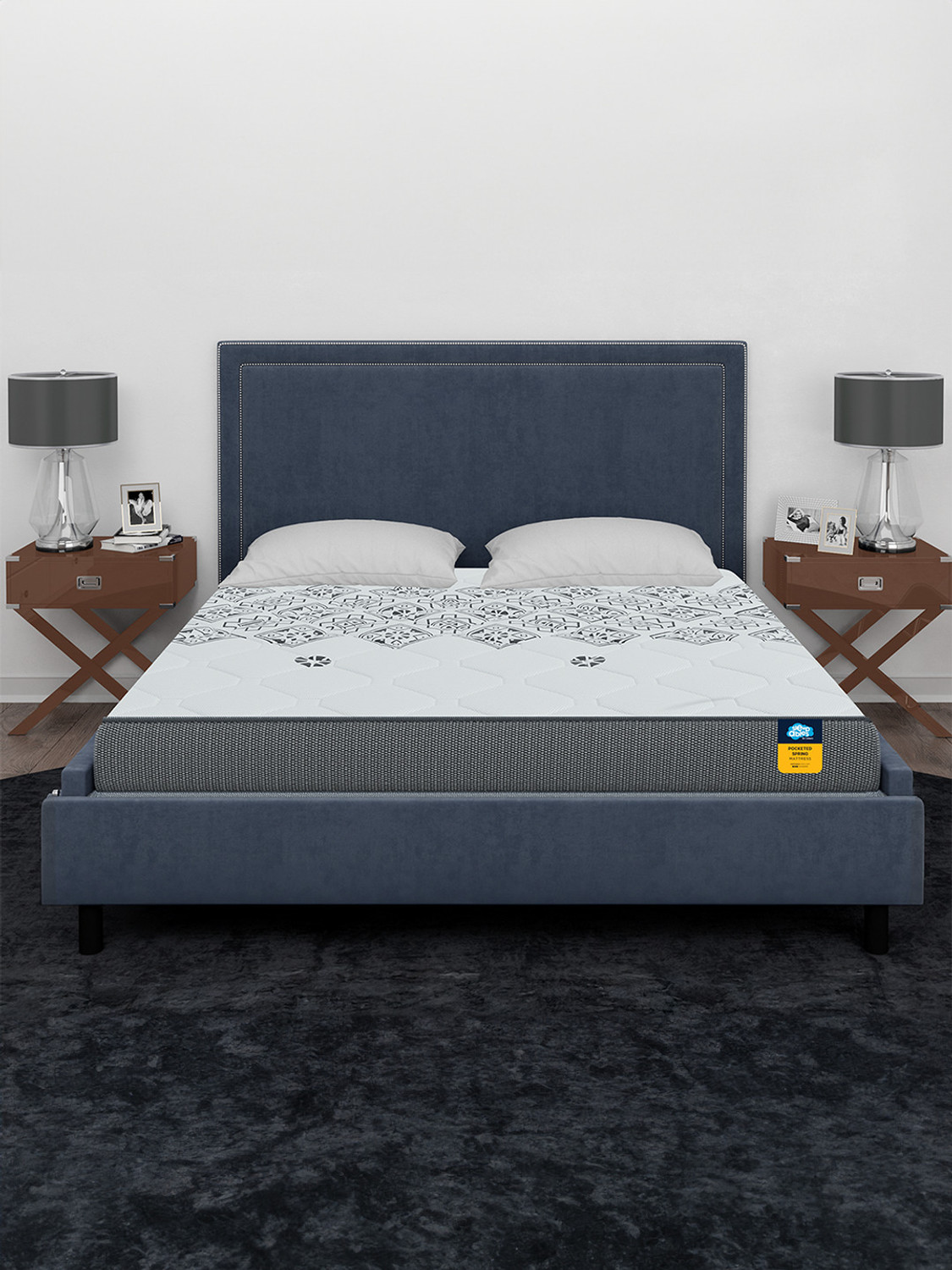 Centuary Mattresses Sleepables Multi Layered 8 inch Double Pocket Spring Mattress