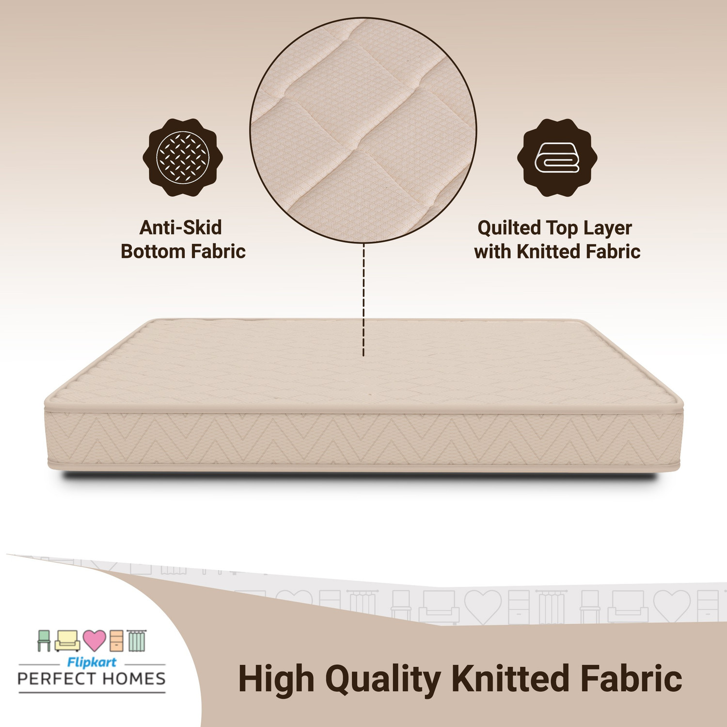 Image of Flipkart Perfect Homes Morpheus 6 inch Single Pocket Spring Mattress