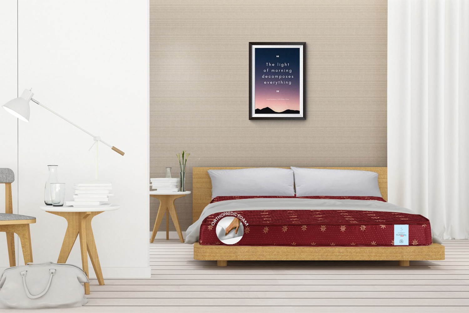 Image of SLEEP SPA Soft Bounce Premium Orthopedic Direct From Factory 4 inch Single High Resilience (HR) Foam Mattress