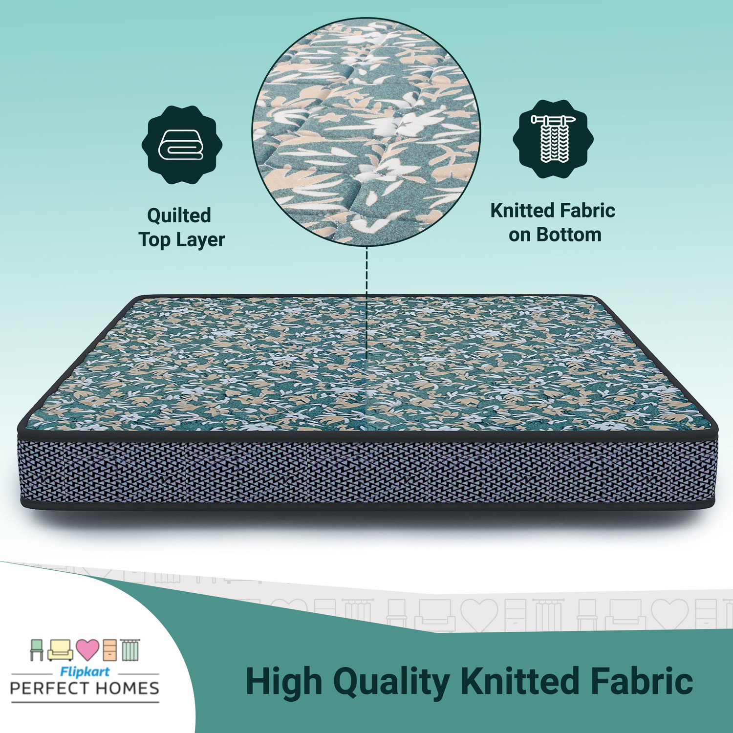 Flipkart Perfect Homes Zeus 5 inch Double PU Foam Mattress (L x W 78