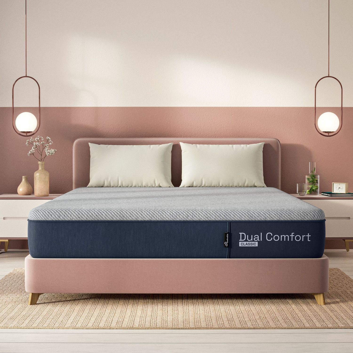 Wakefit Dual Comfort - Hard & Soft 4 inch King High Resilience (HR) Foam Mattress