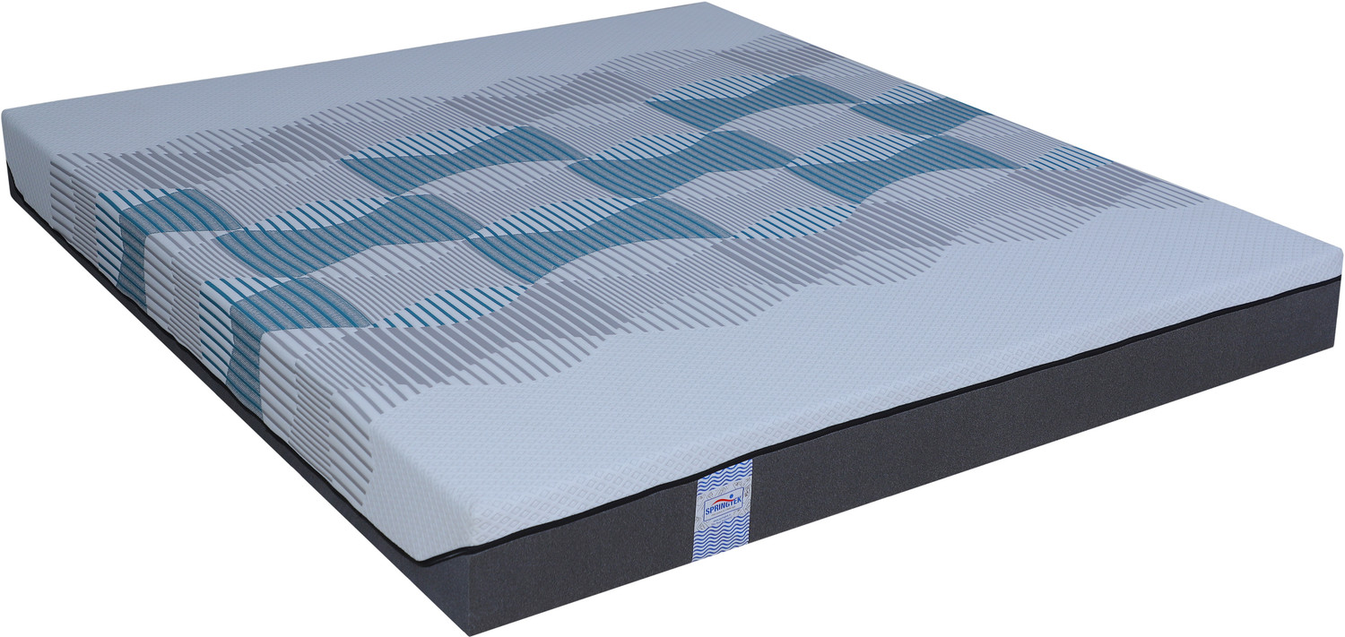 Image of SPRINGTEK Aspire Heat Releasing 4 Layered Memory Orthopedic Grid 6 inch King High Resilience (HR) Foam Mattress