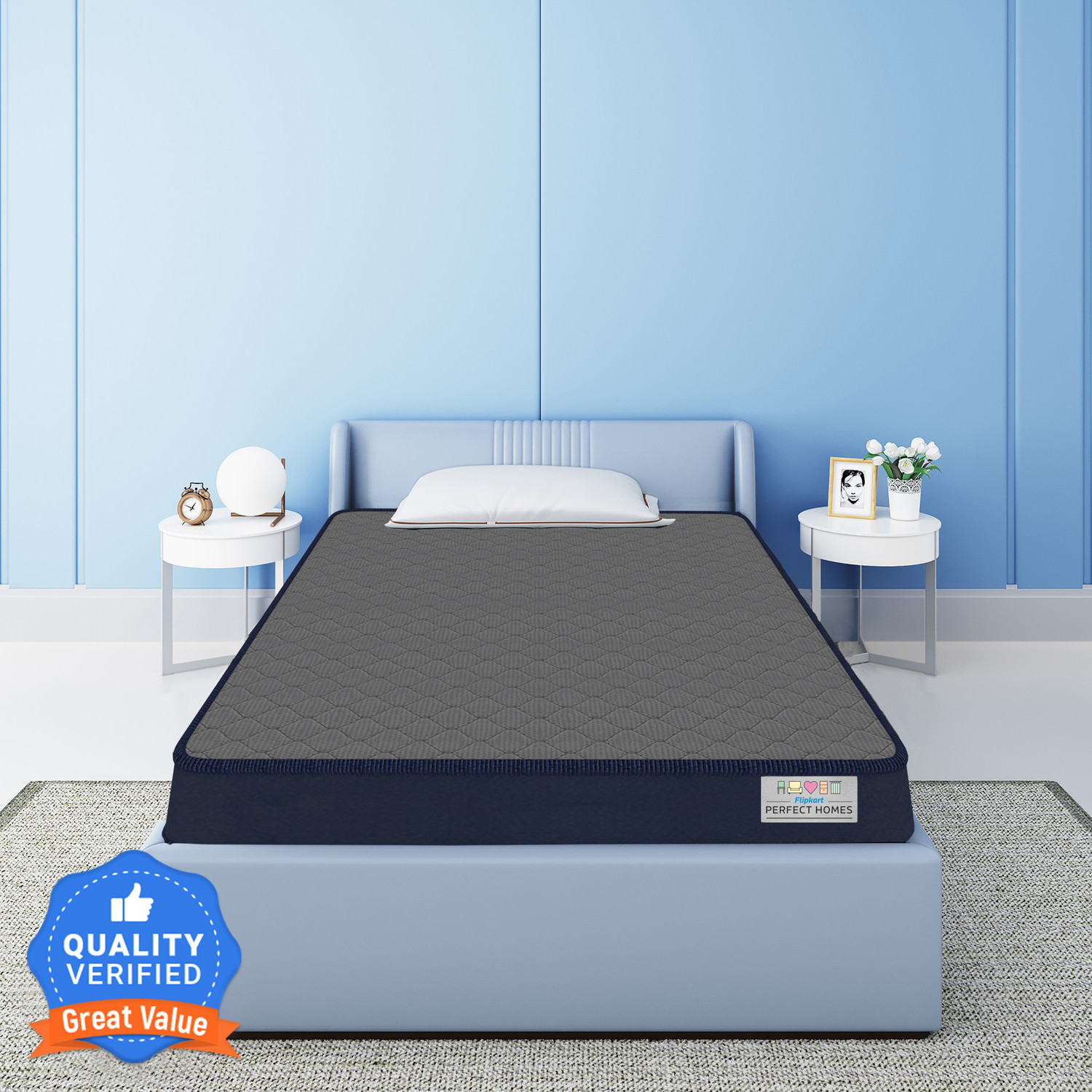 Image of Duroflex Strength Duropedic - Doctor Recommended 5 Zone Dual Density Orthopedic Support 7 inch Queen Coir Mattress (L x W: 75 inch x 66 inch)