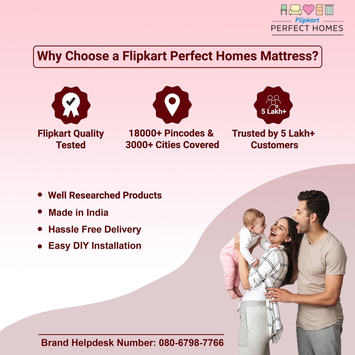 Image of Flipkart Perfect Homes Alastor 5 inch Queen PU Foam Mattress