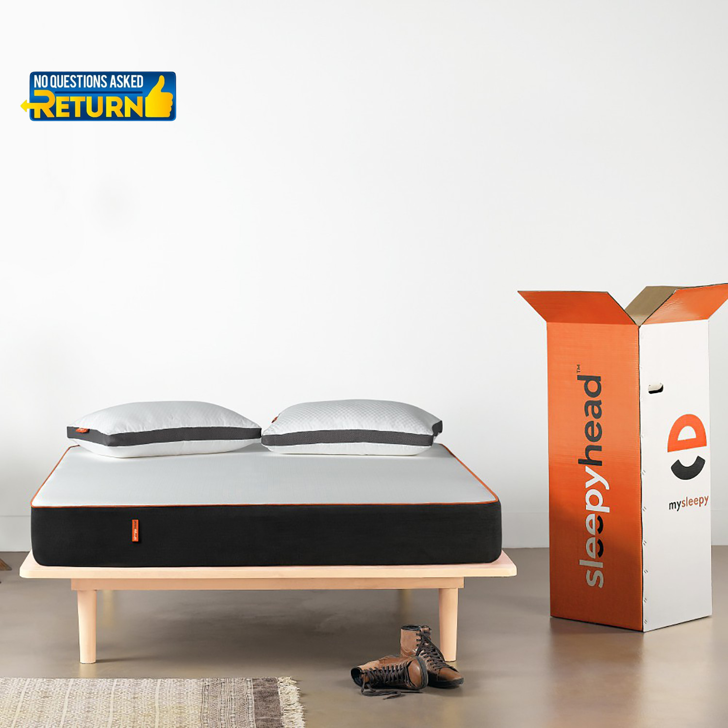 Image of Sleepyhead Original - BodyIQ Orthopedic Memory Foam 5 inch King High Density (HD) Foam Mattress