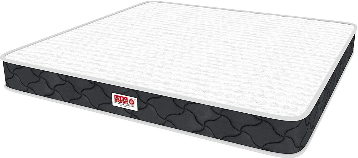 Image of USHA SHRIRAM Tru Spring 5 Zone HR Foam at FACTORY RATE 6 inch Double Bonnell Spring Mattress