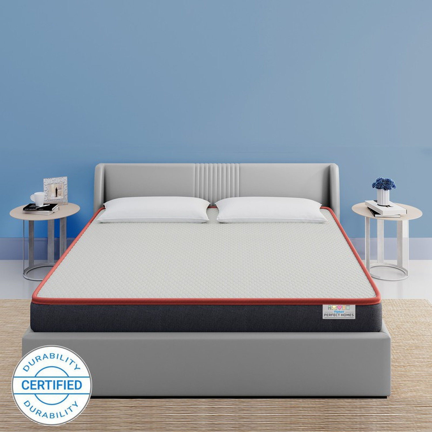 Image of Flipkart Perfect Homes Dual Comfort Hard & Soft 5 inch King High Resilience (HR) Foam Mattress