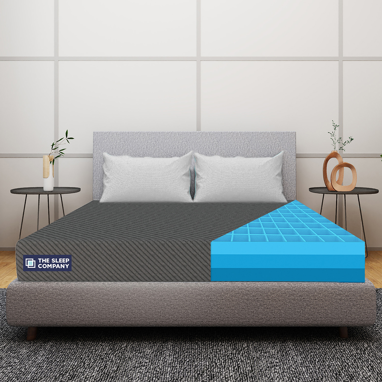 Image of The Sleep Company SmartGRID Orthopedic 6 inch Single High Density (HD) Foam Mattress