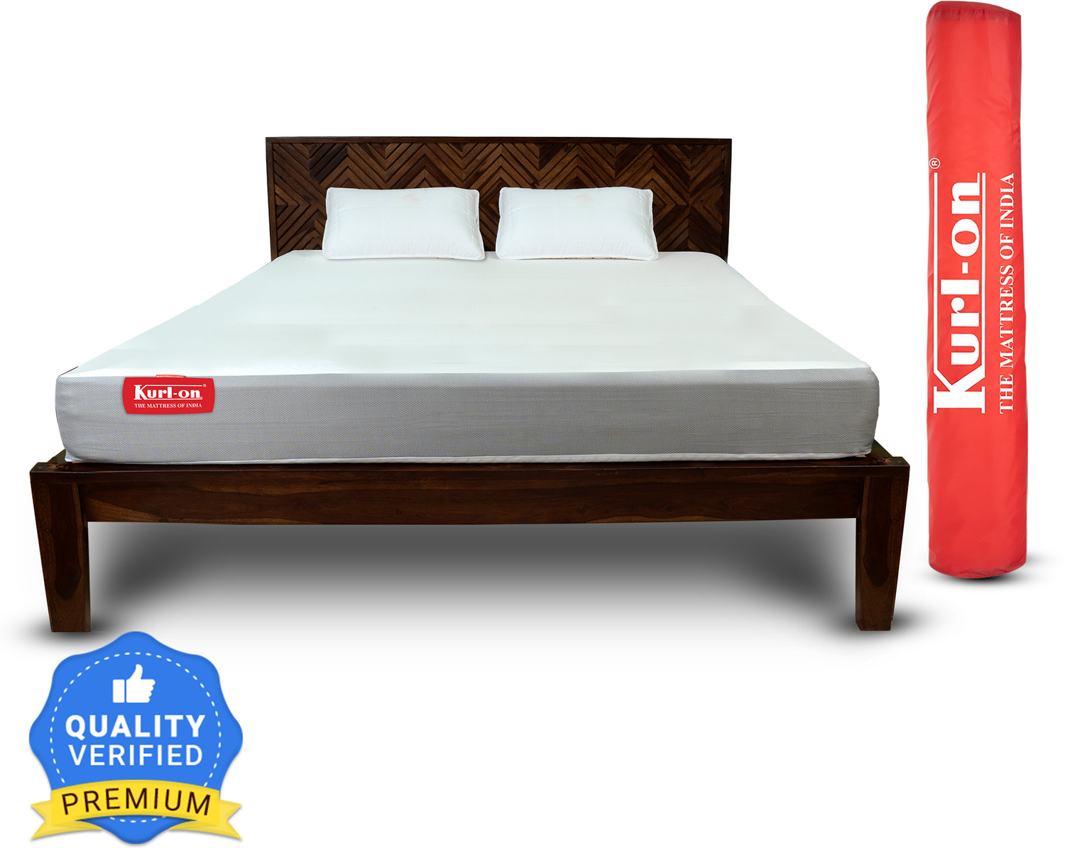 Image of KURLON Orthopedic, Memory Foam, Medium Firm, Back & Spine Support, High Resilence Foam 5 inch Single Memory Foam Mattress