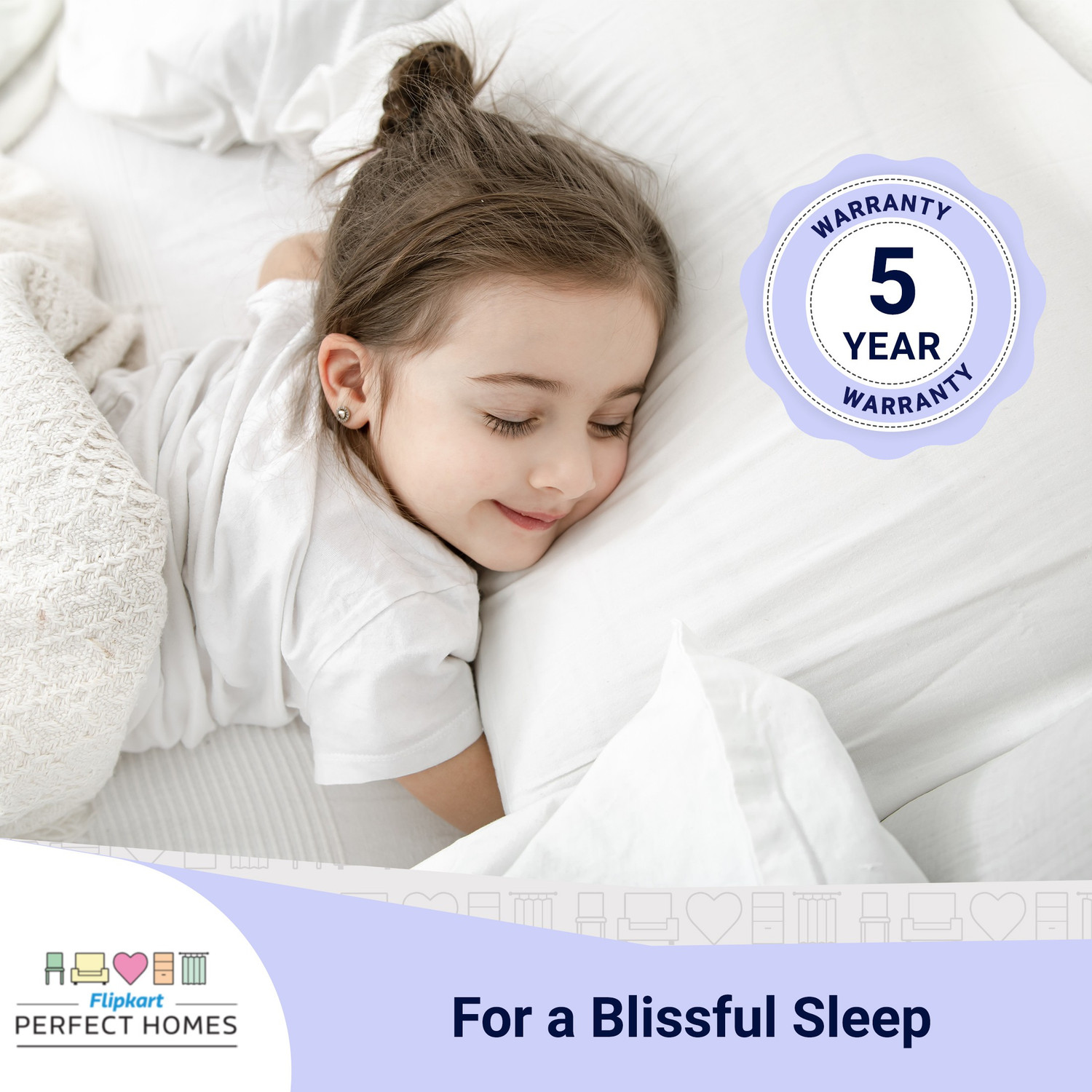 Image of Flipkart Perfect Homes Iris Orthopedic 10 inch Queen Bonnell Spring Mattress