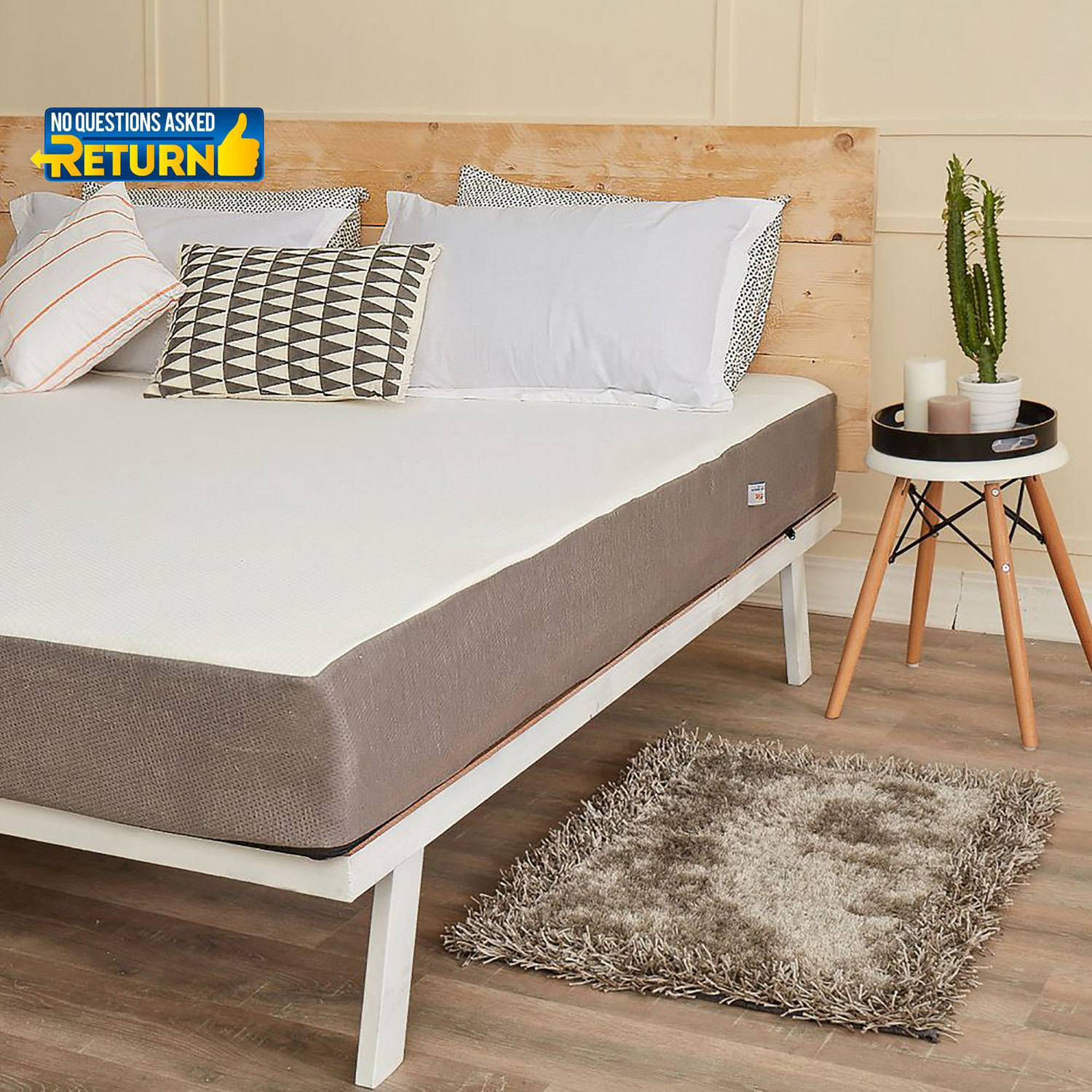 Image of Wakefit ShapeSense Orthopedic Classic Memory Foam 6 inch King High Resilience (HR) Foam Mattress