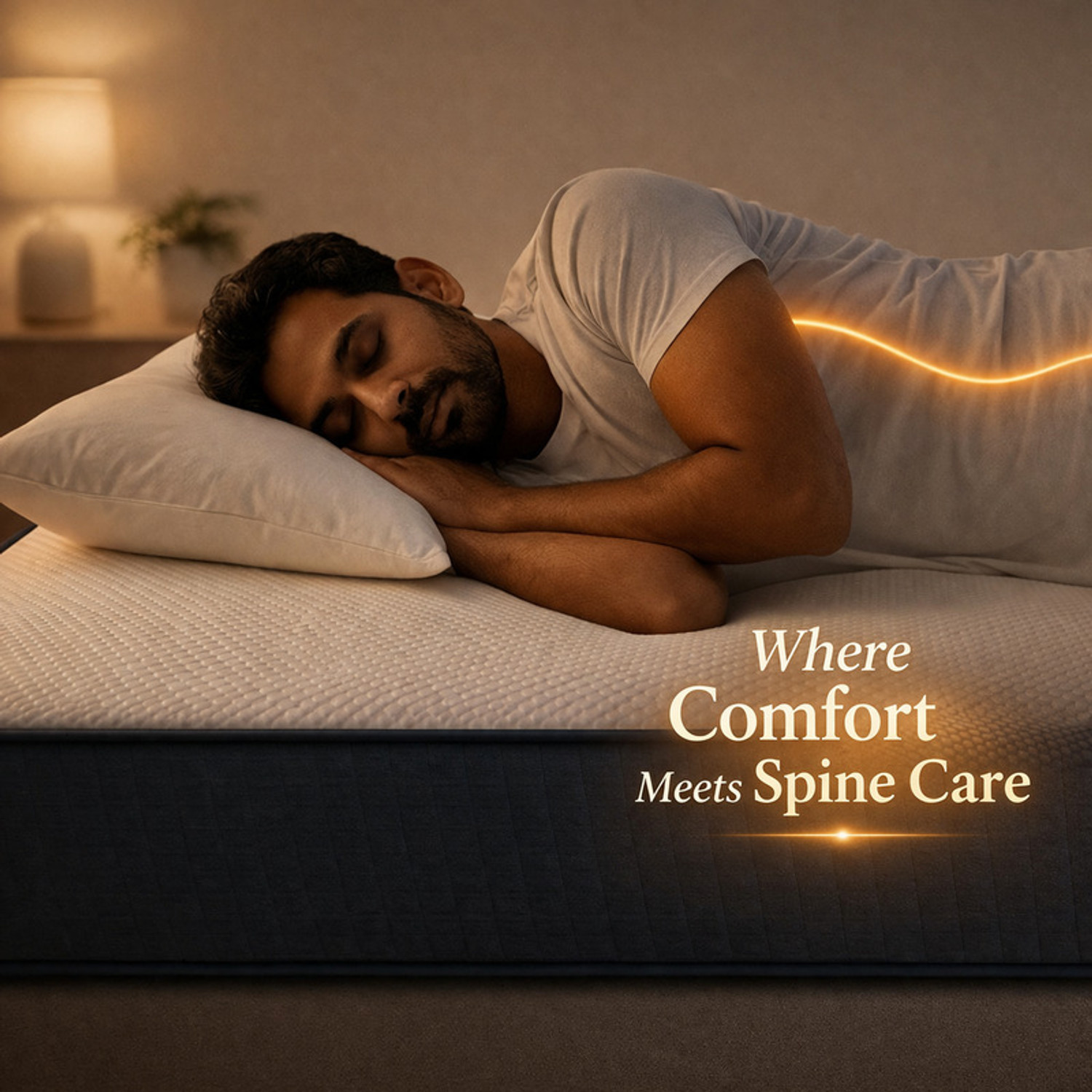 Image of SOFTLINE Hybrid Latex Orthopedic Mattress | Latex Foam Comfort | Spine & Back Support 5 inch Single High Density (HD) Foam Mattress (L x W: 72 inch x 42 inch)