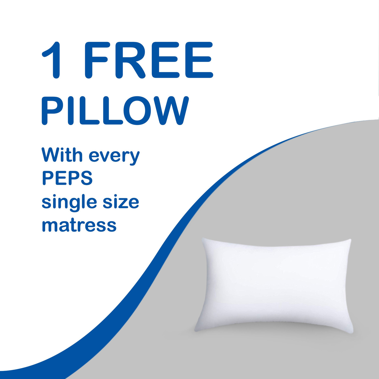 Image of PEPS Springkoil Durable PU Foam Quilt, Medium Firm Back Support, Dark Blue 8 inch Single Bonnell Spring Mattress